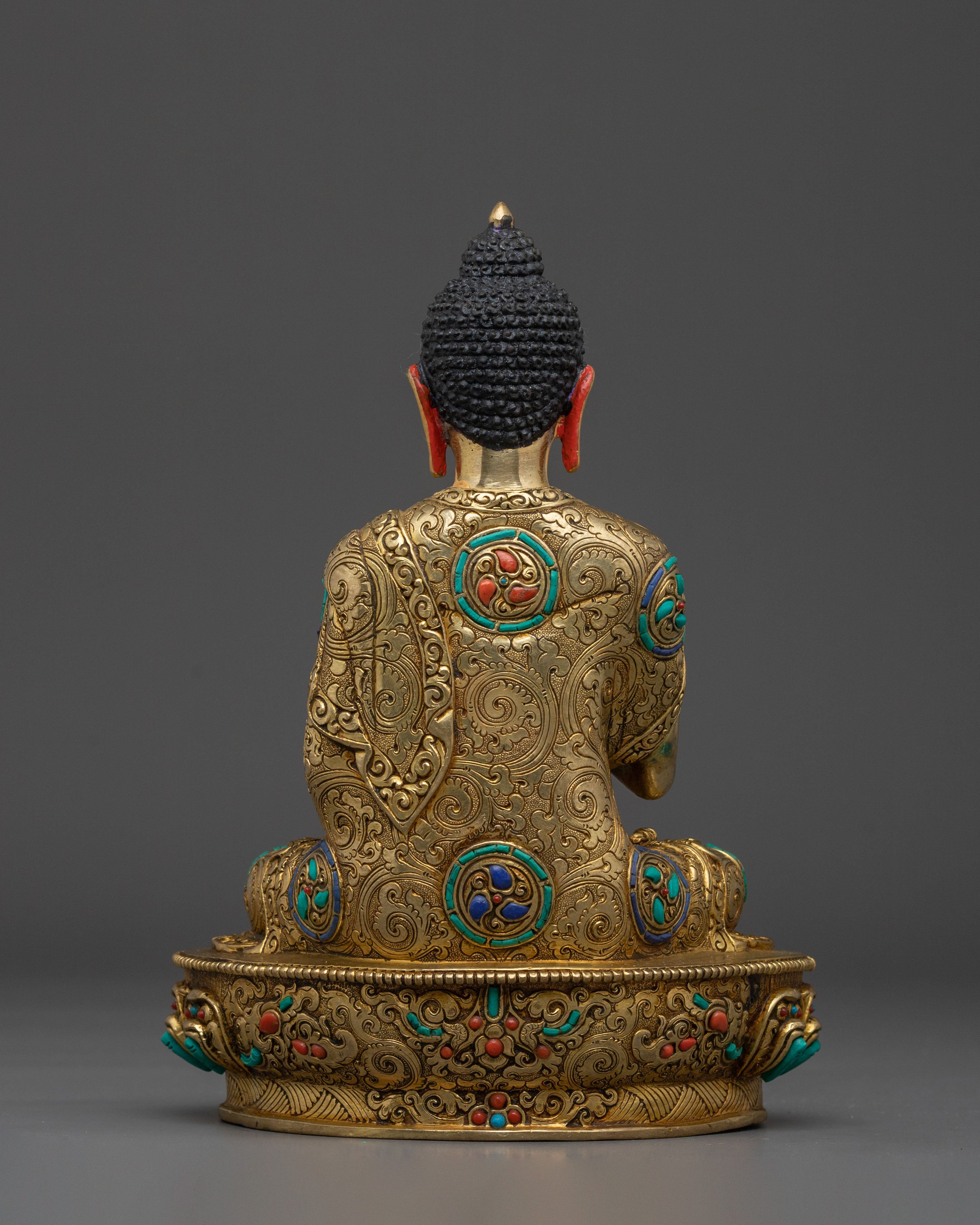 Gold Gilded Amogasiddhi Statue | Symbol of Fearlessness
