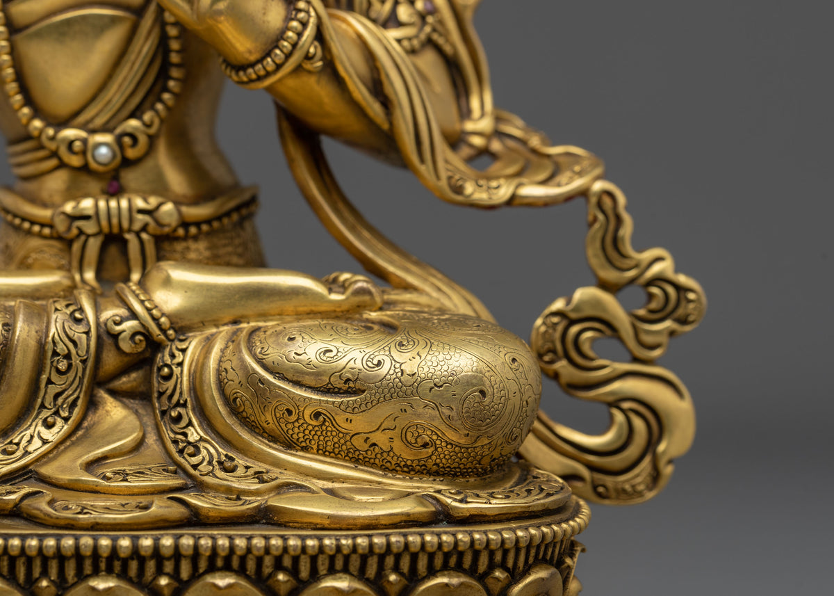 Manjushri Spiritual Sculpture | Copper Figurine