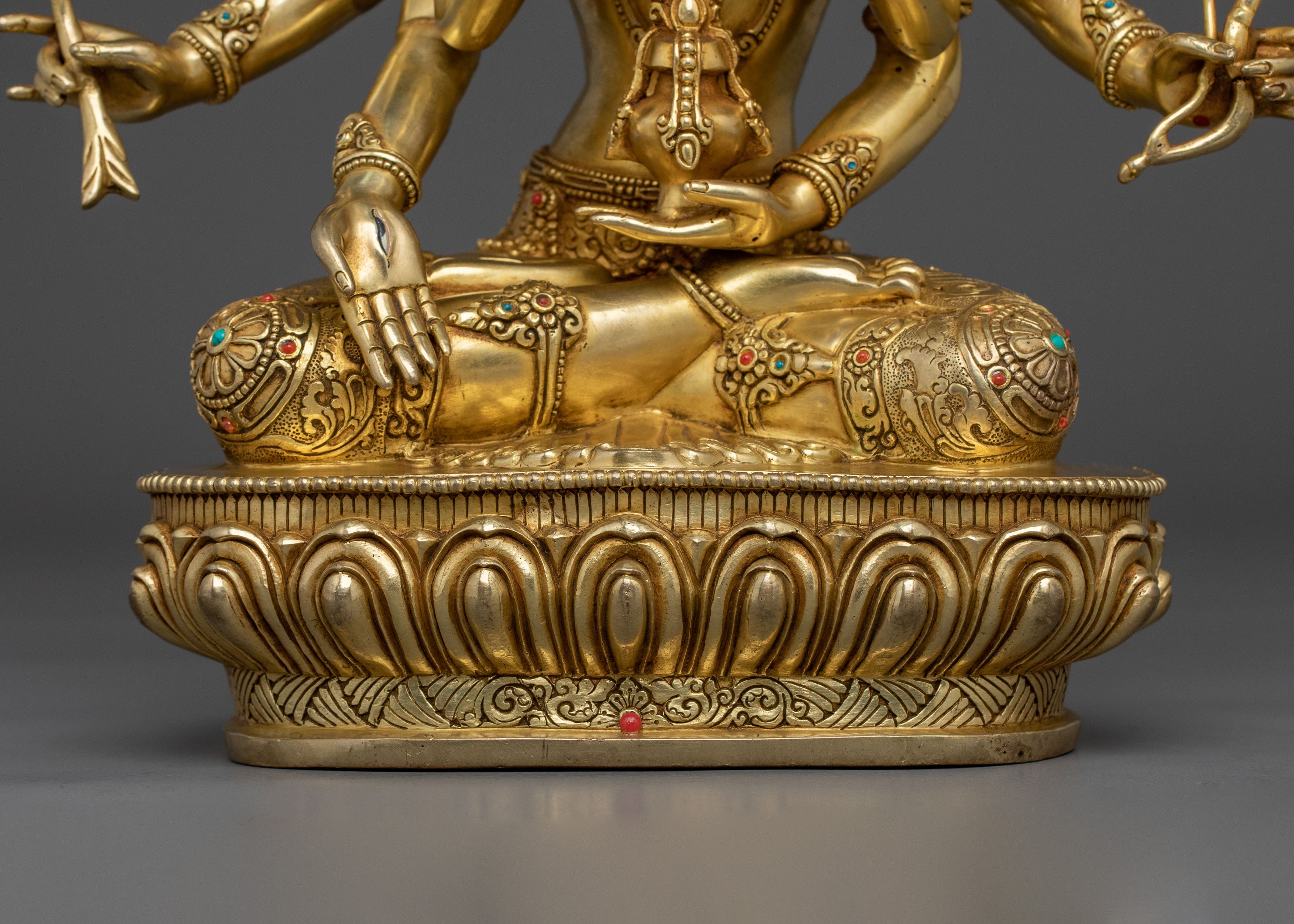 Namgyalma Three Faced Deity Sculpture