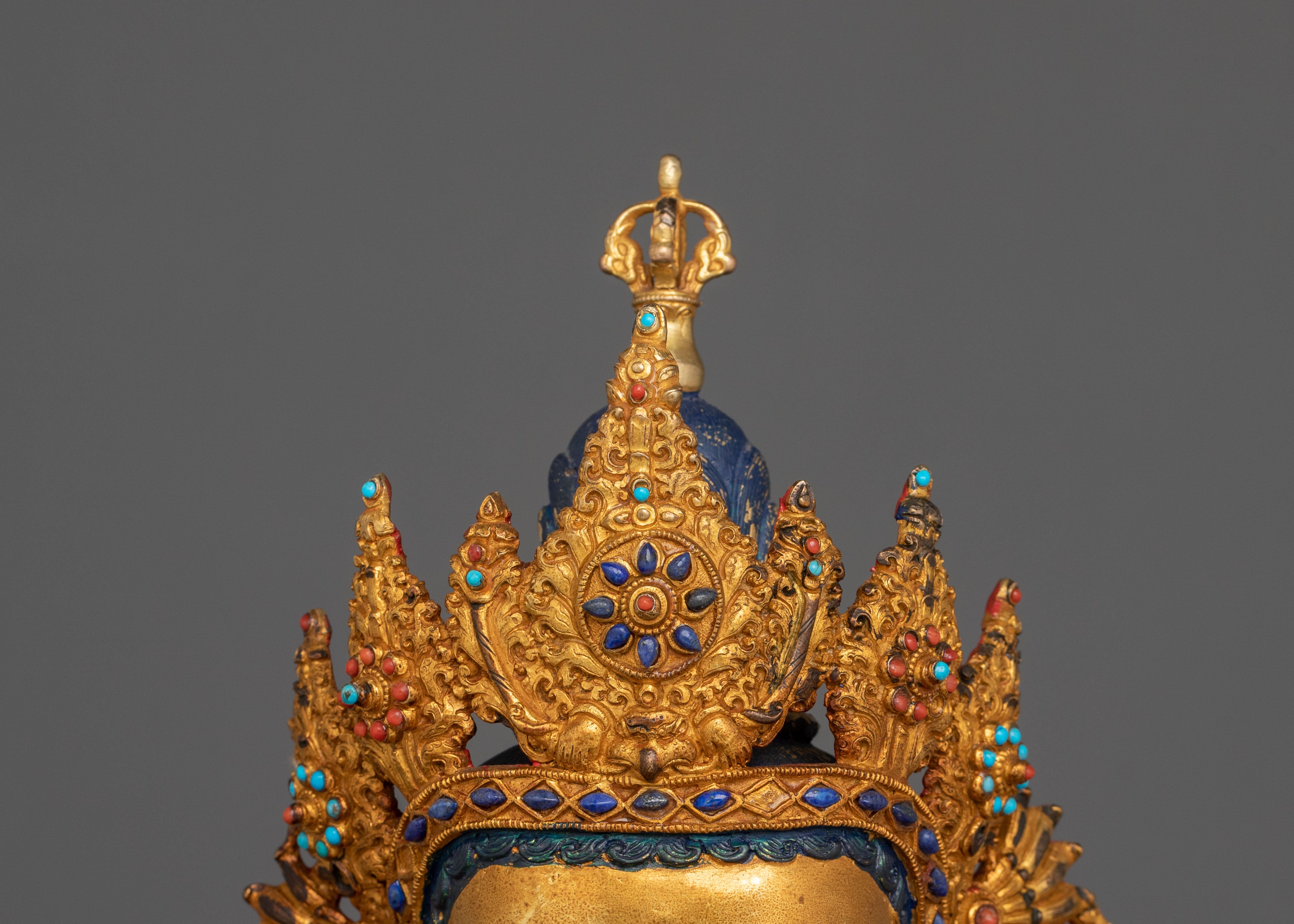 24k Gold Gilded Vajradhara Statue | Primordial Buddha of Vajrayana Buddhism