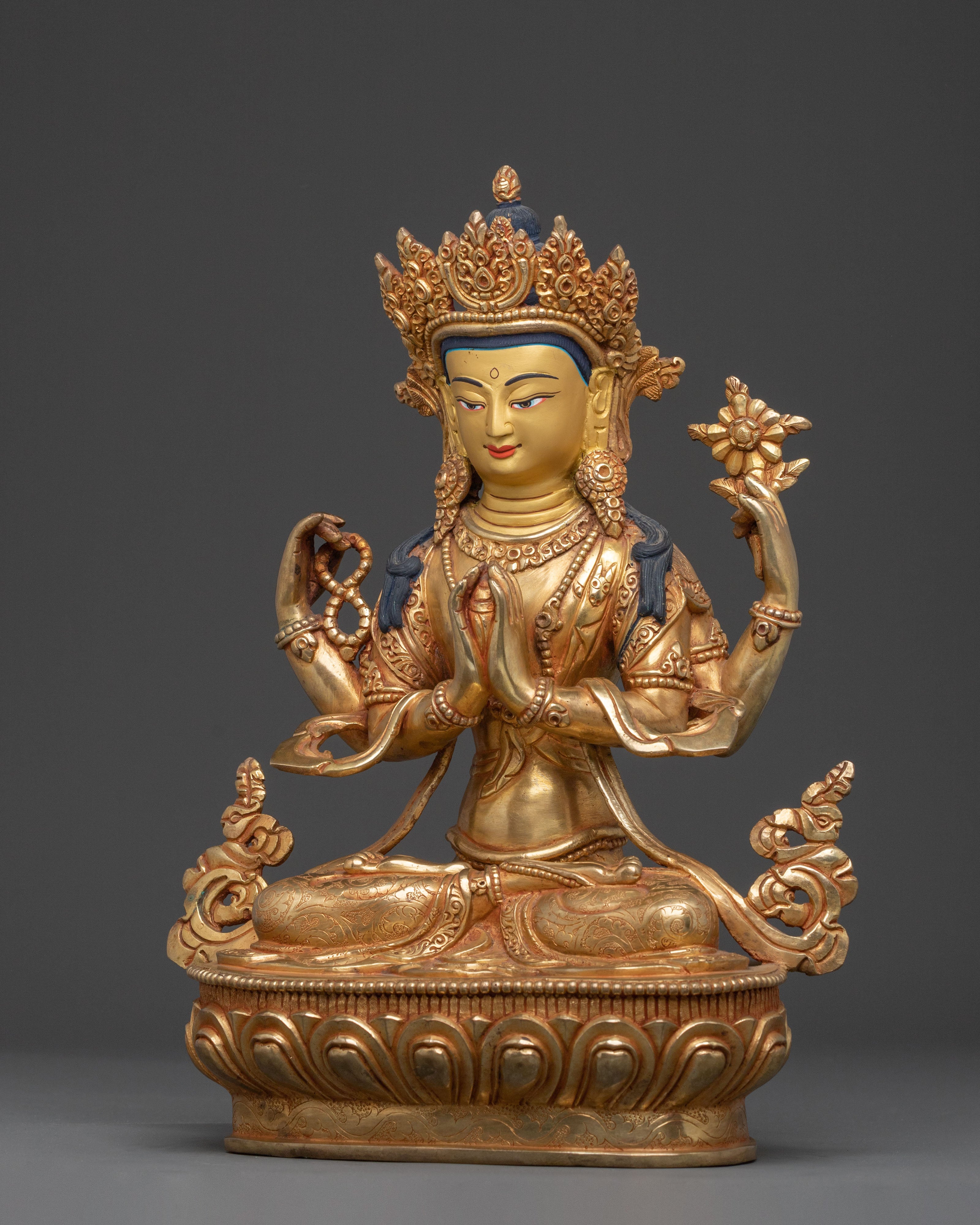 Chenrezig: Handcrafted Sacred Figurine