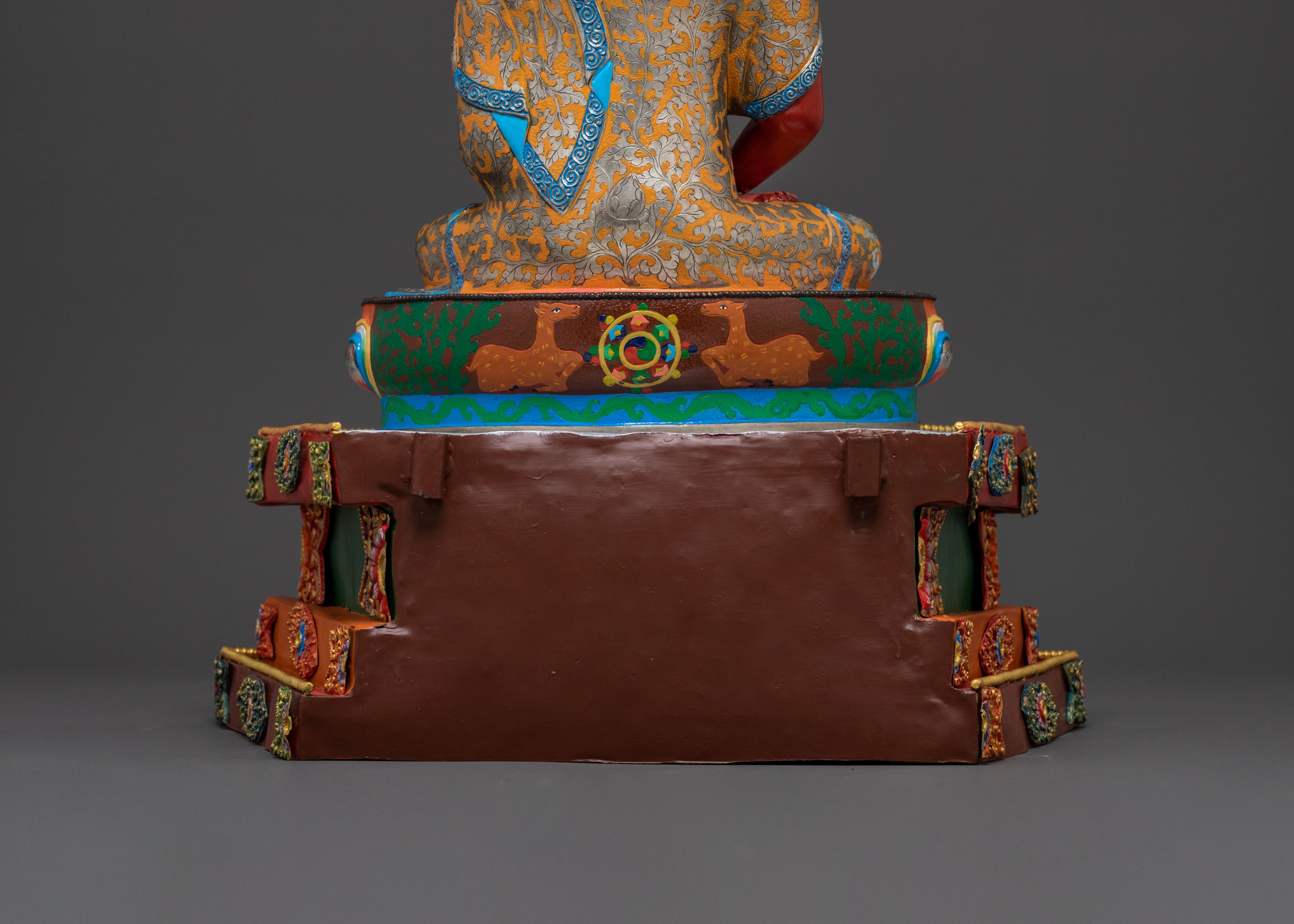 Amitabha Buddha On Throne | Radiant 24K Gold Glided
