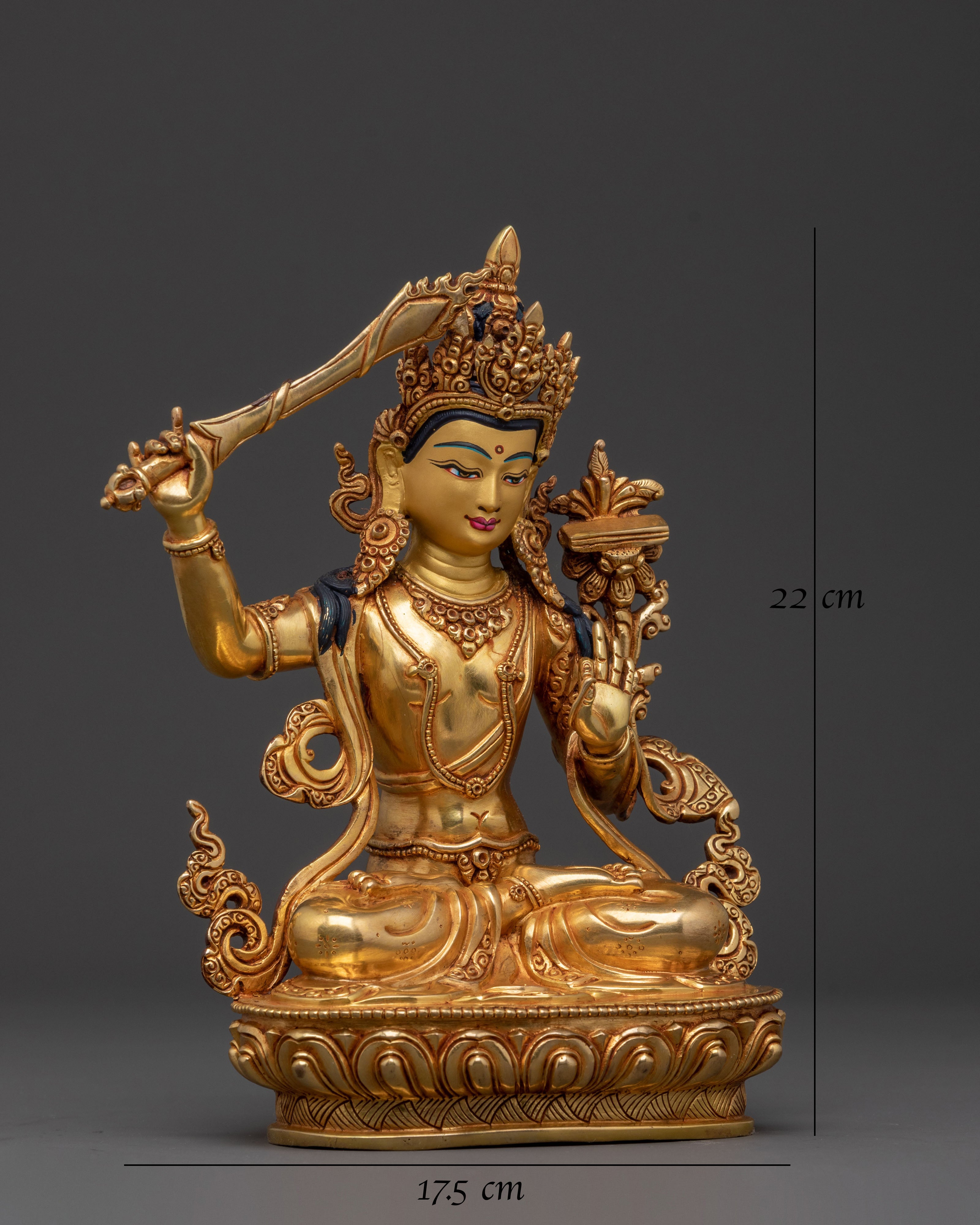 Manjushri Sculpture of Insight | Buddhist Figure