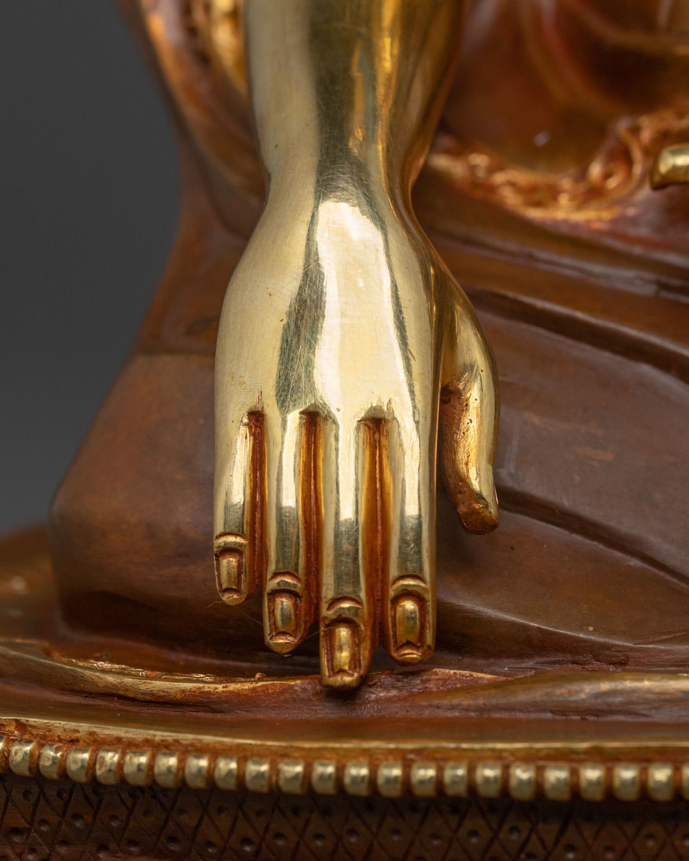 Guru Shapdum Sacred Statue | 24k Gold Gilded Icon
