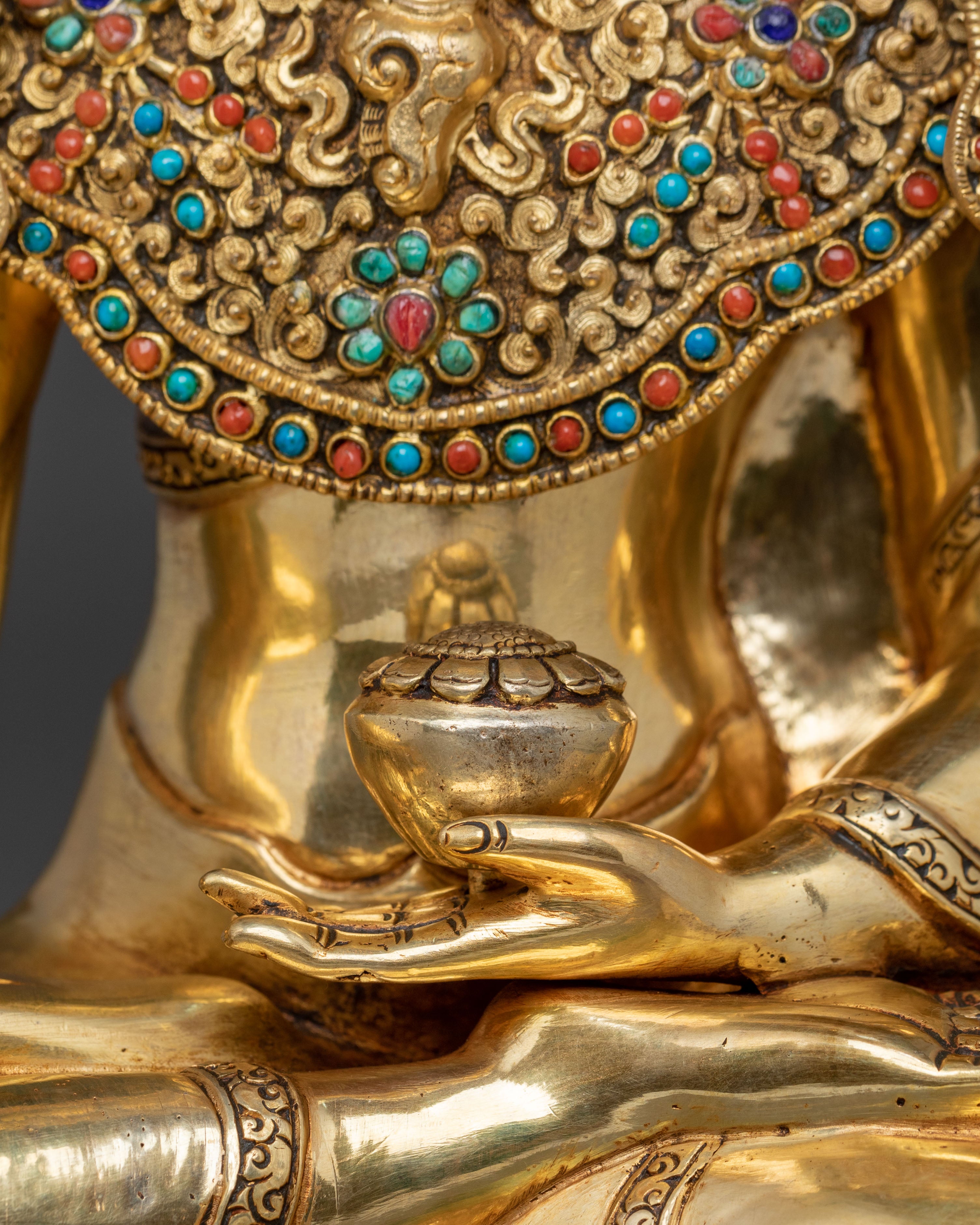 Crown Shakyamuni Buddha Statue | Spiritual Awakening