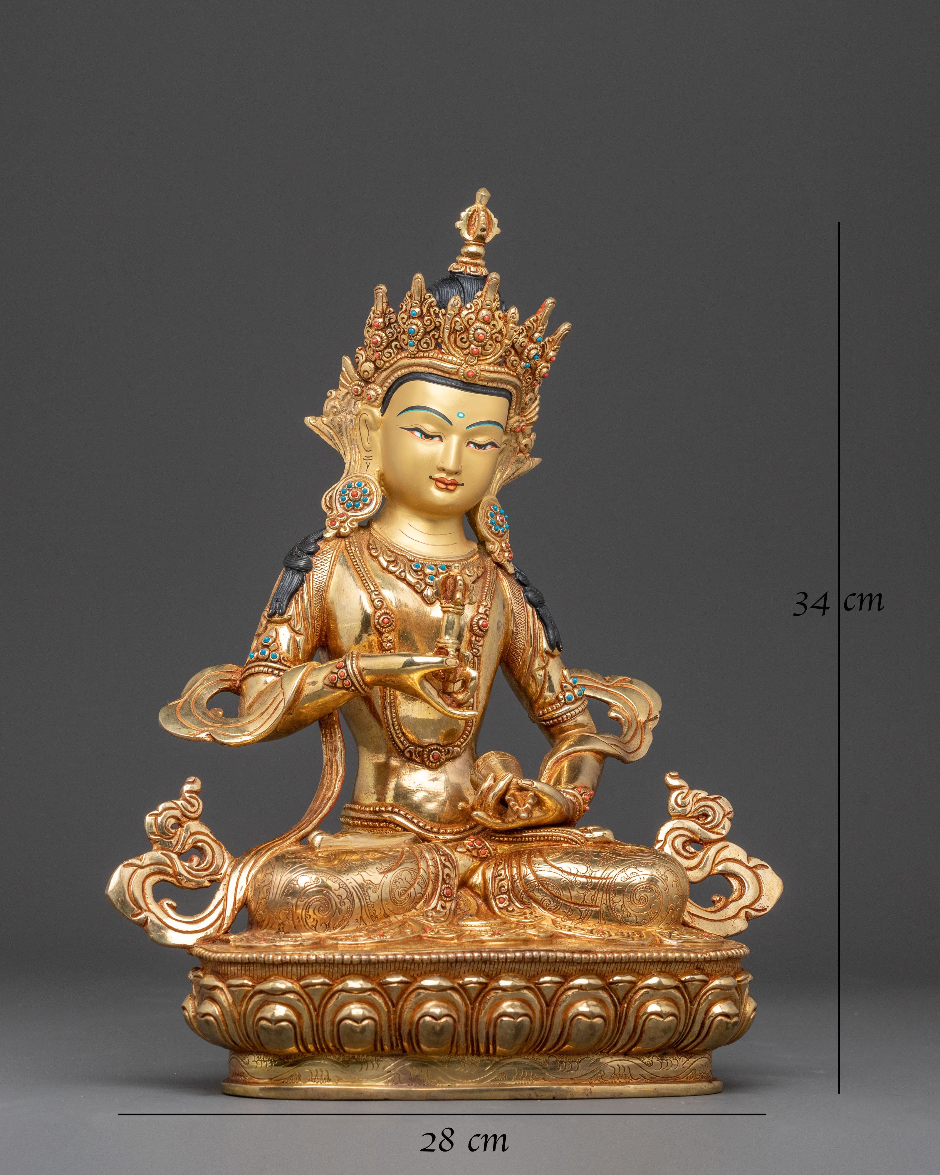 Purification Icon Vajrasattva Golden Statue