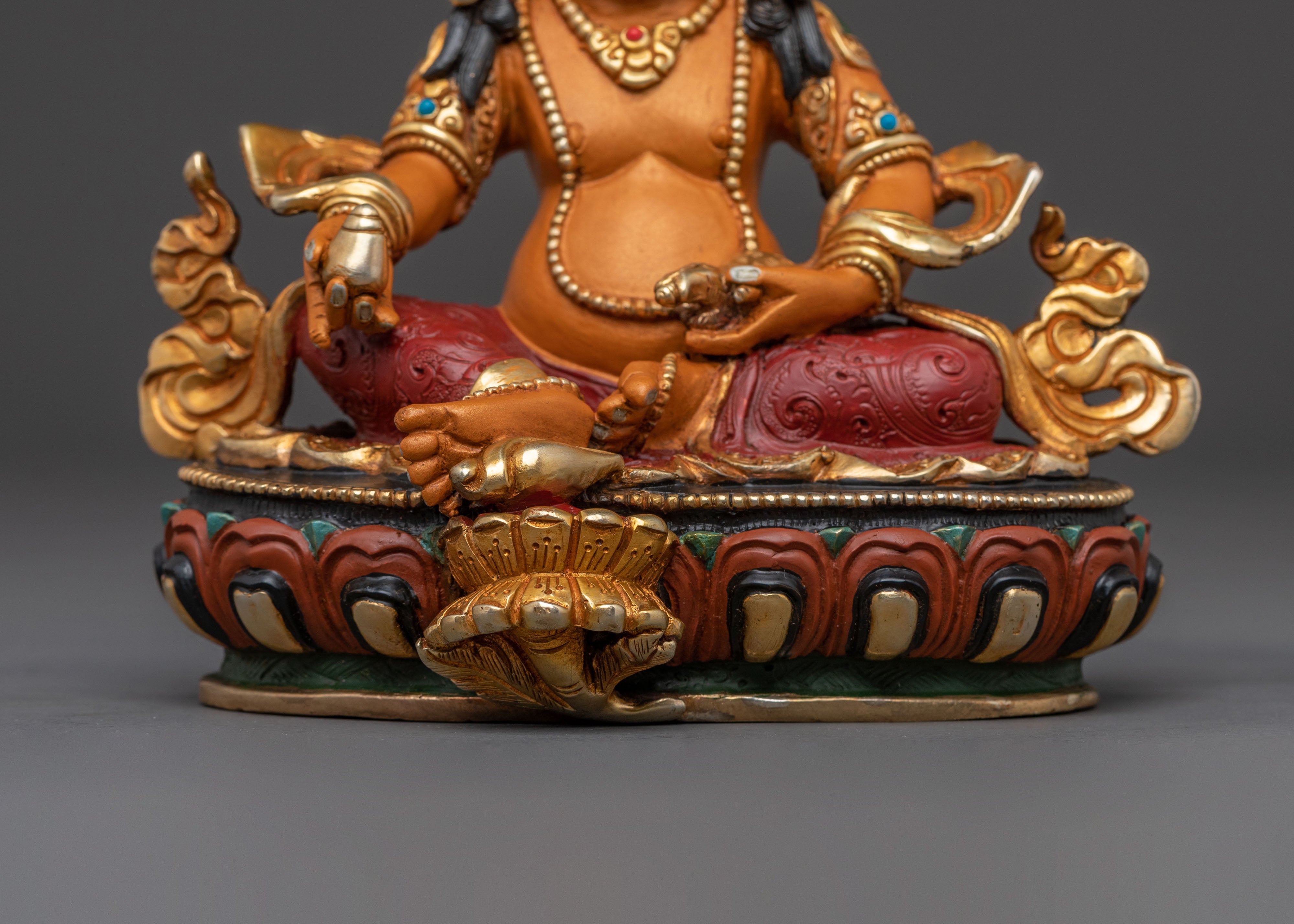 Dzambhala Spiritual Statue for Good Fortune