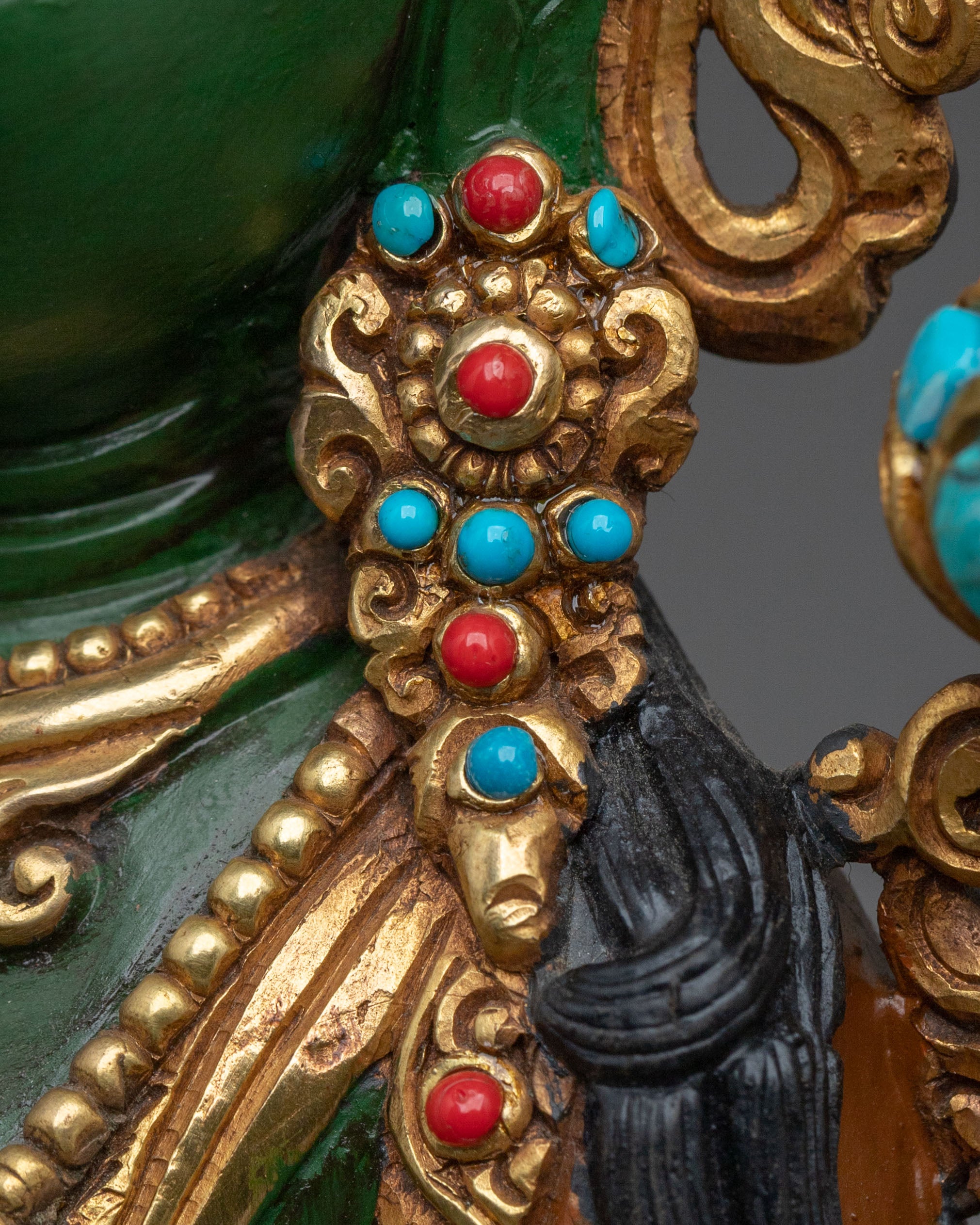 Tibetan Goddess Green Tara Statue | Home Decor
