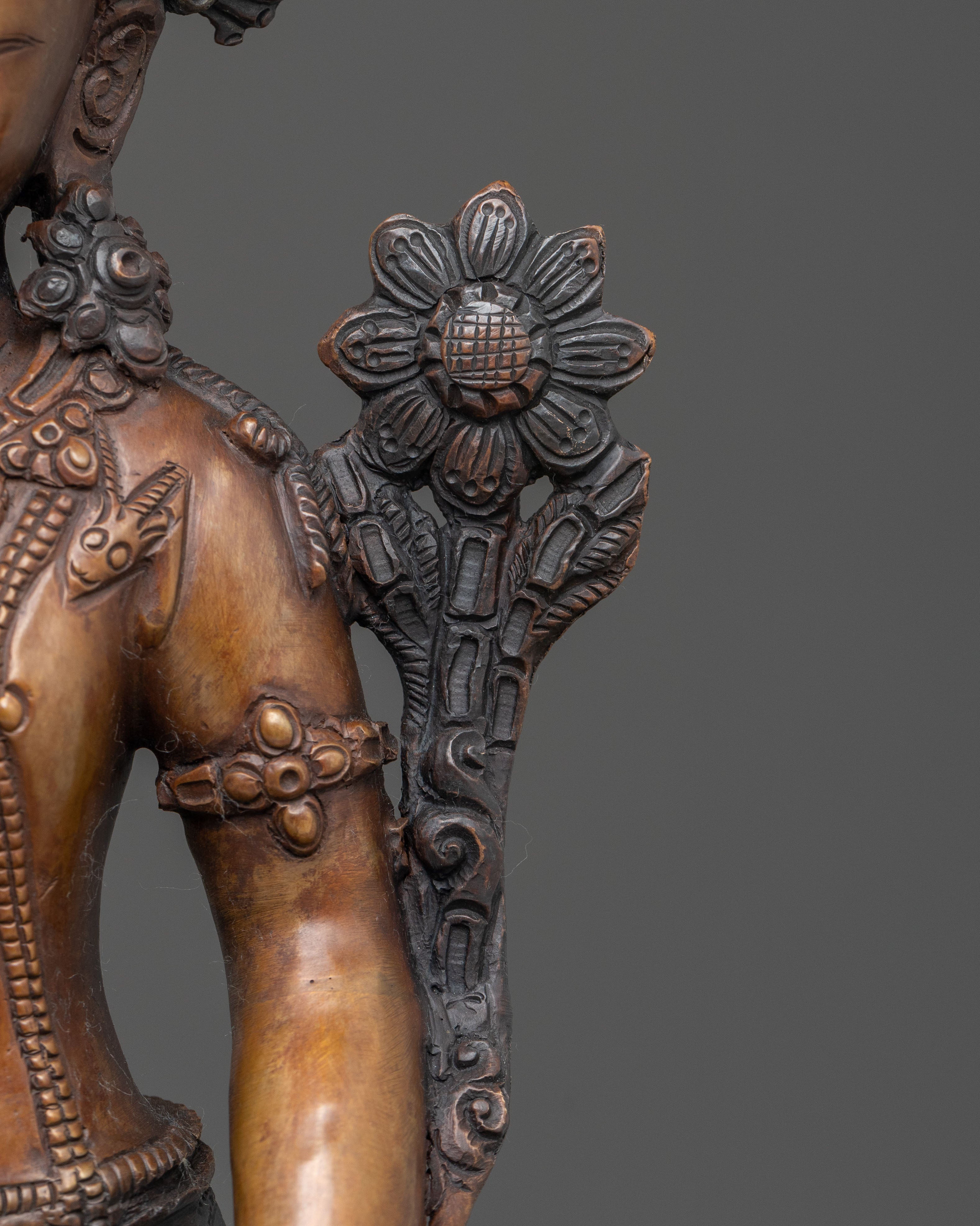 Padmapani Copper Statue | Meditational Figure