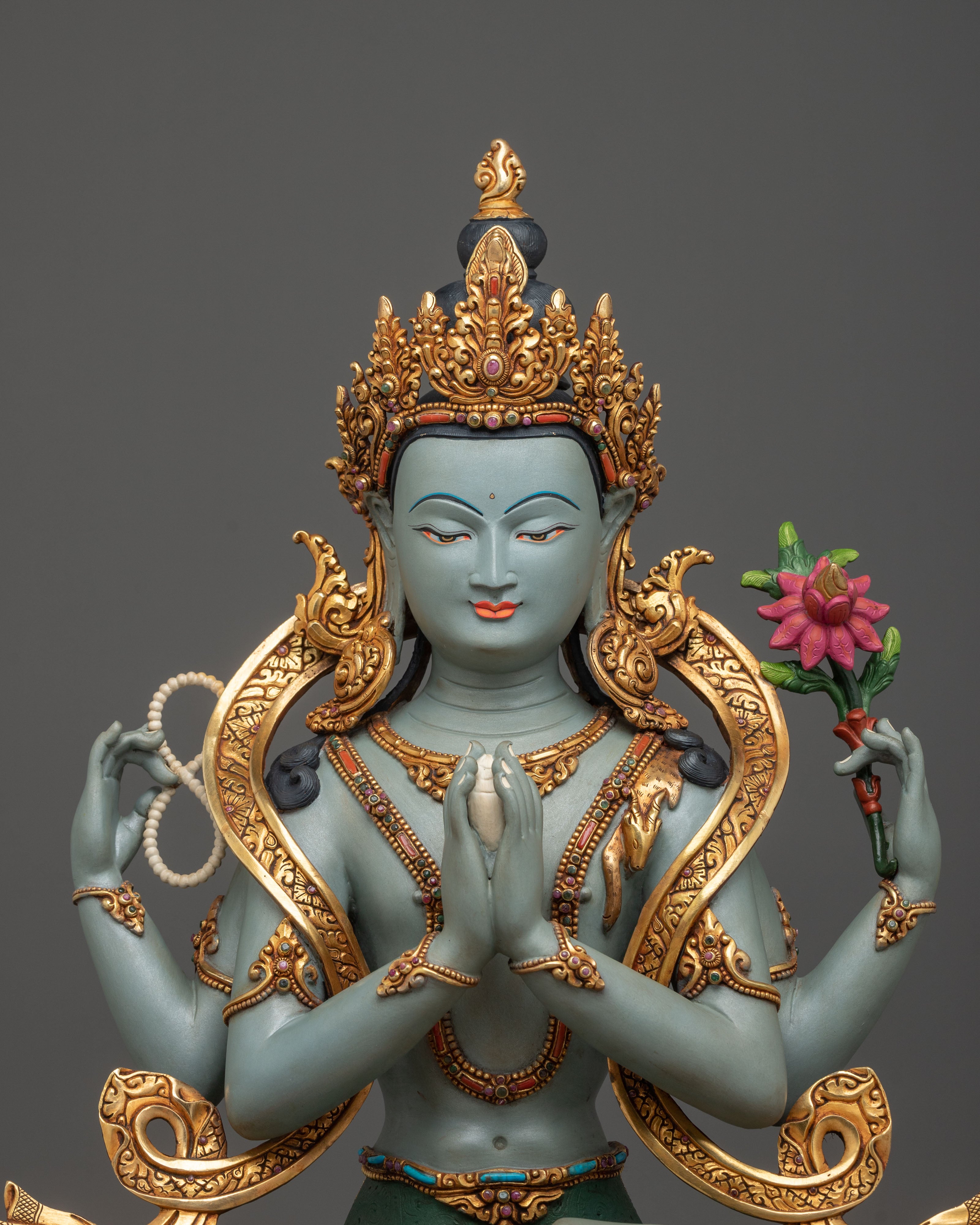 Chenrezig "Avalokiteshvara" Statue | Tibetan Buddhist Figurine