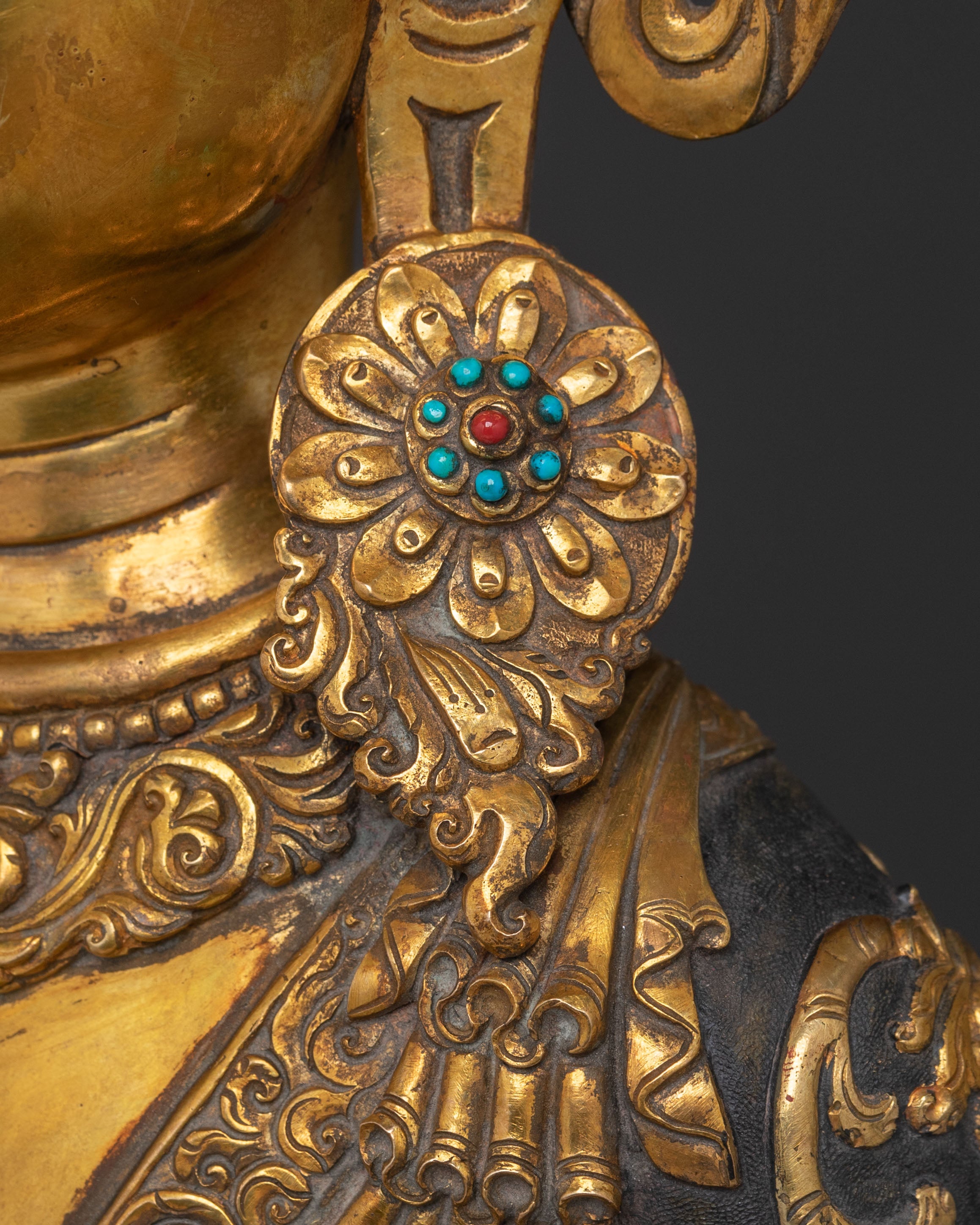 Dipankara Buddha: 24K Gold Gilded