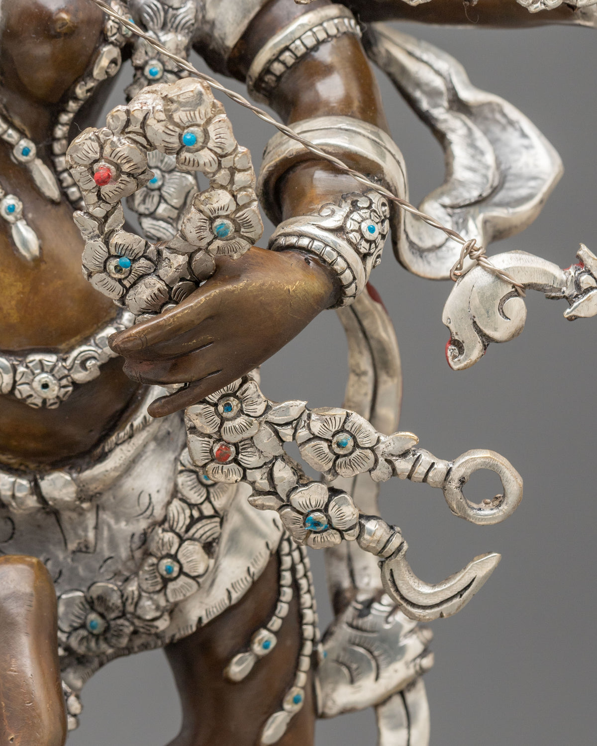 Kurukulla Oxidized Sculpture | Buddhist Copper Figurine