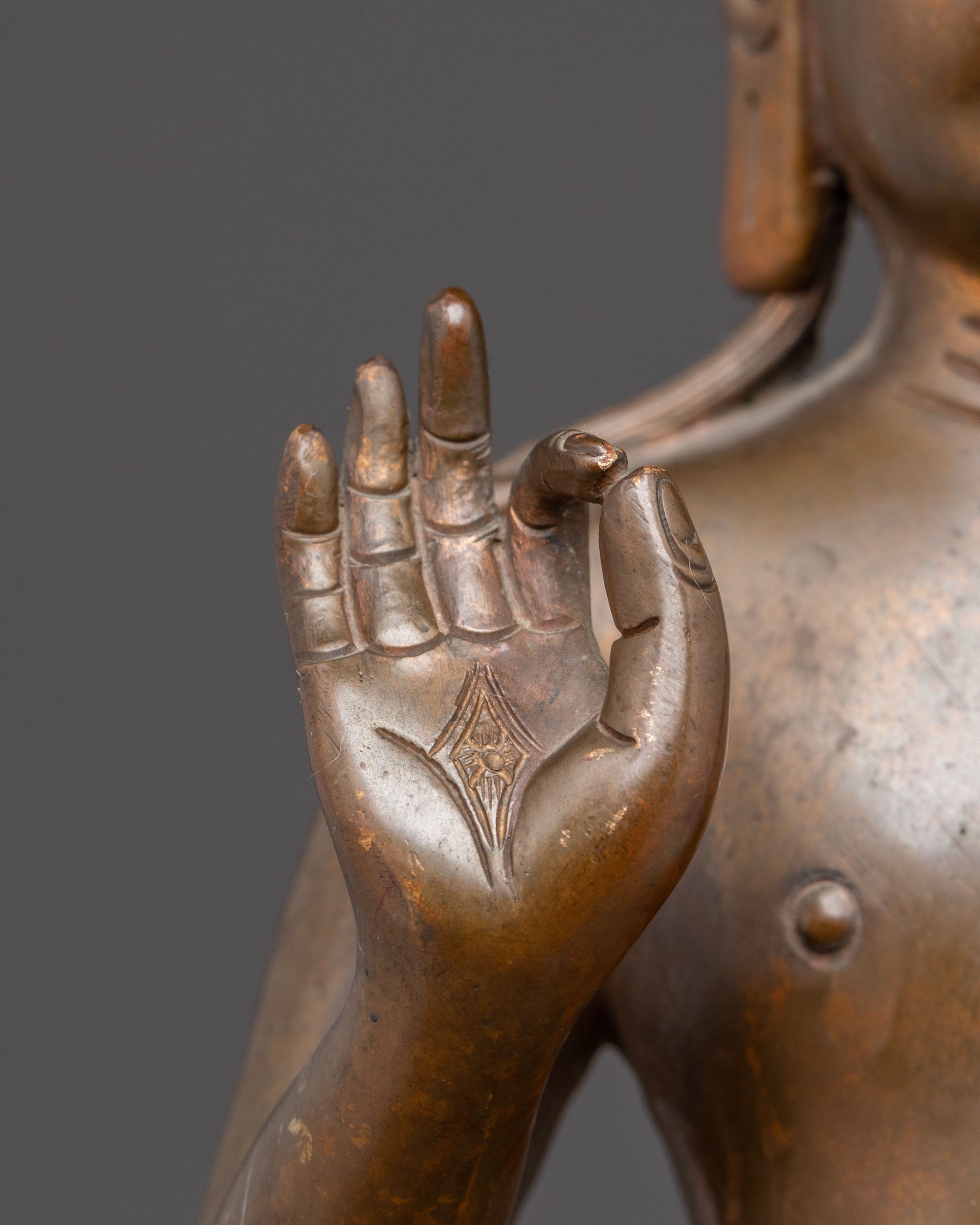 Standing Maitreya Buddha Copper Statue | The Future Buddha