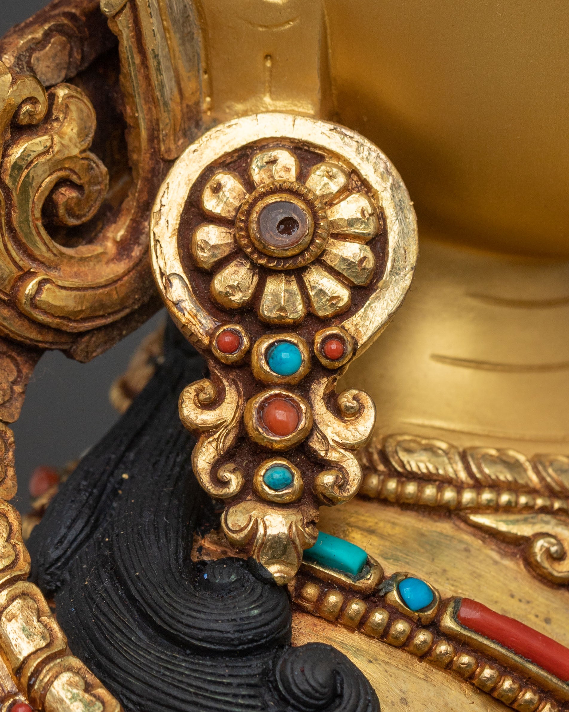Four-Armed Chenrezig Copper Statue | Home Decor