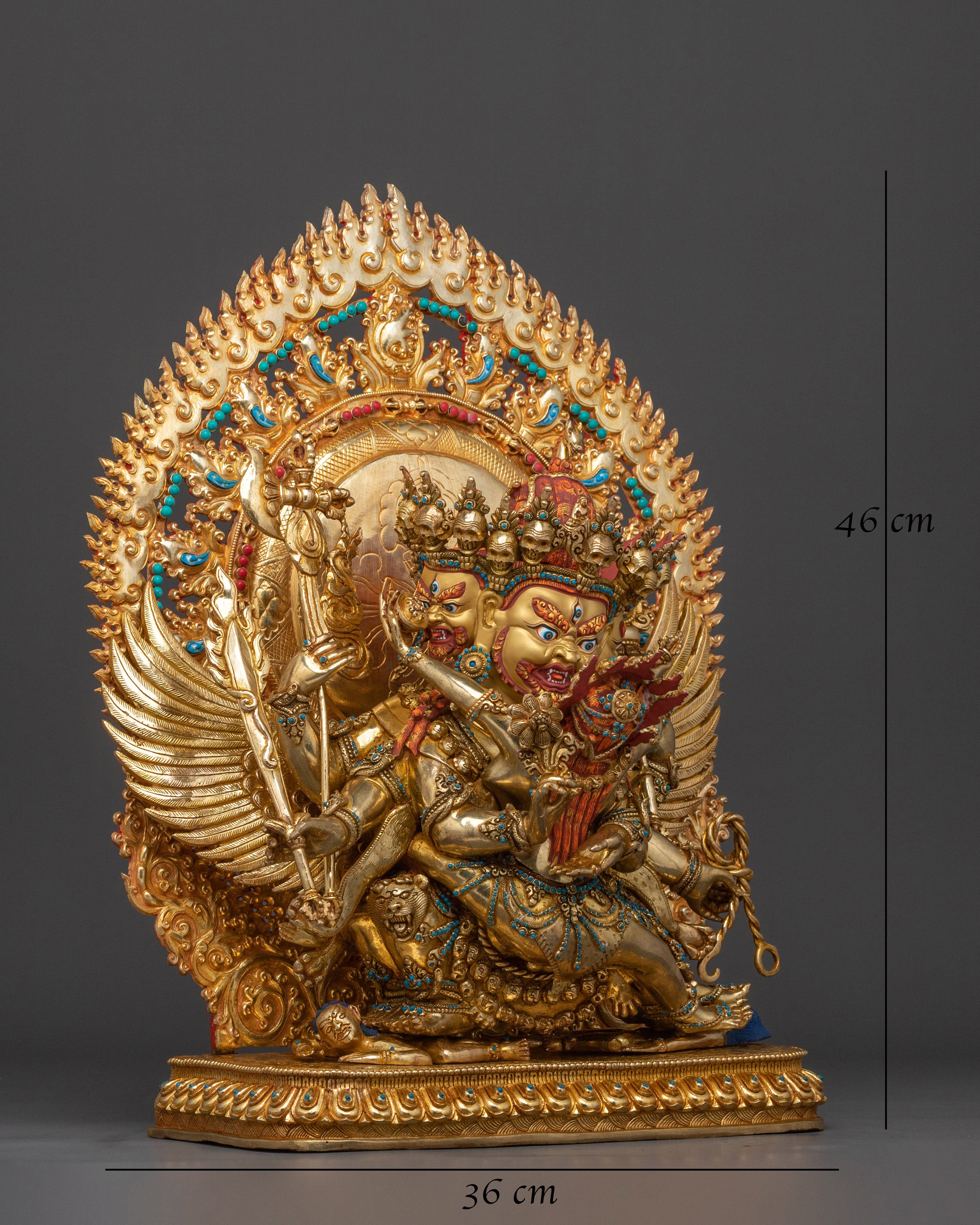 Hayagriva Wrathful Deity Statue | Handmade Tibetan Himalayan Altar