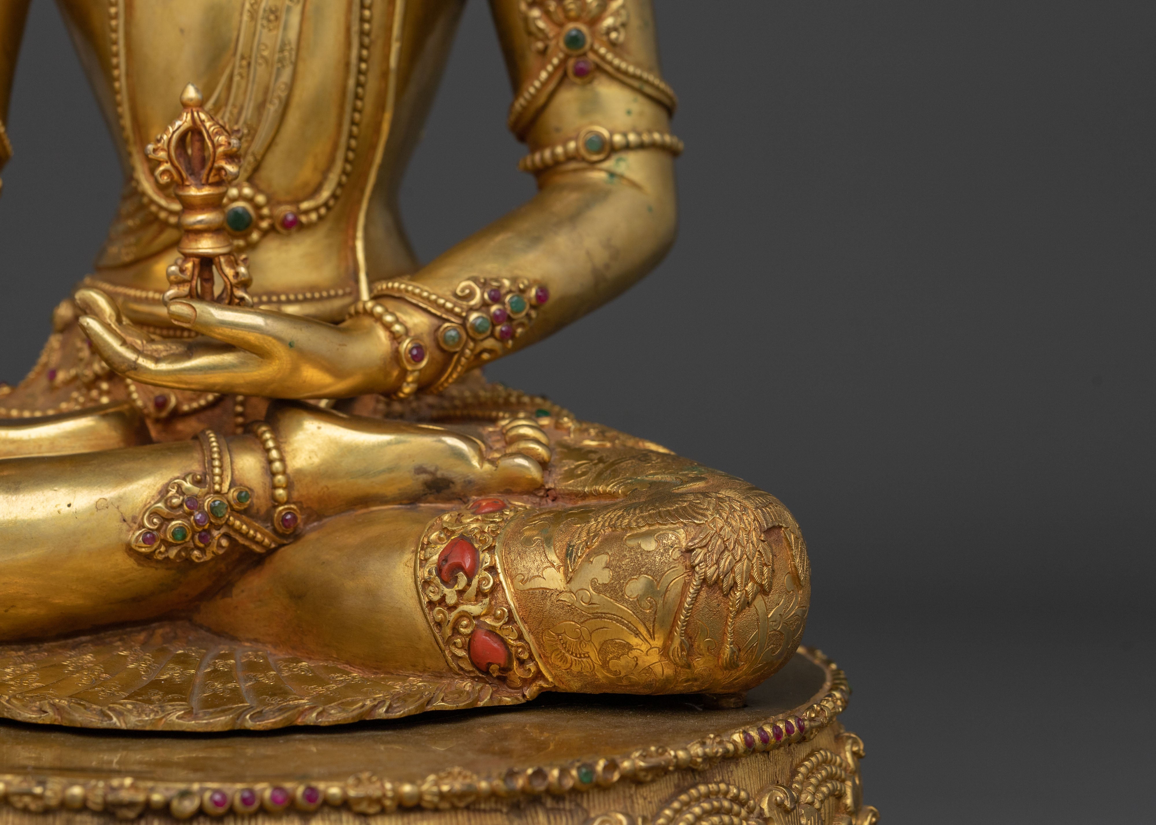 Radiant Buddhist Mitrugpa Statue | Home Decor