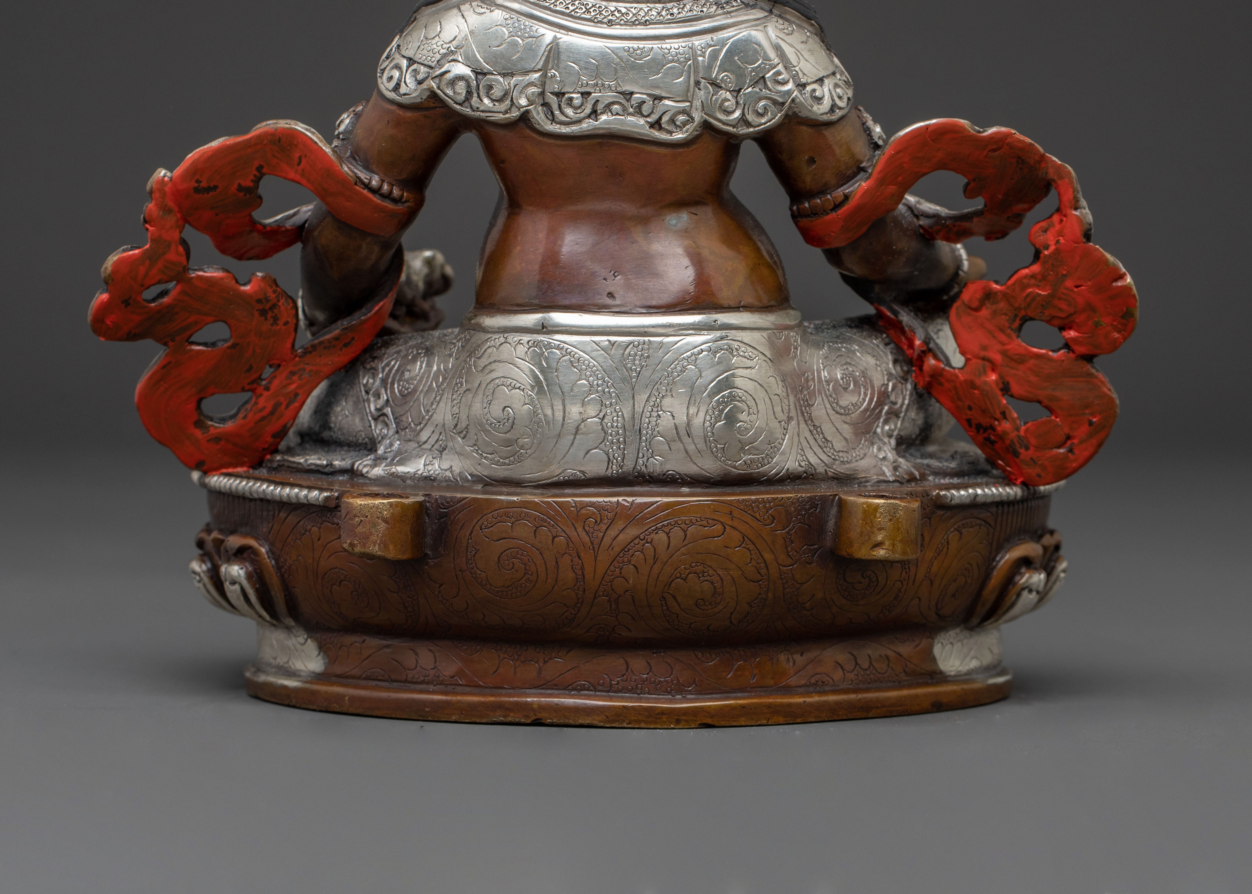 Dzambhala Spiritual Prosperity Statue – Handcrafted Gilded Serenity