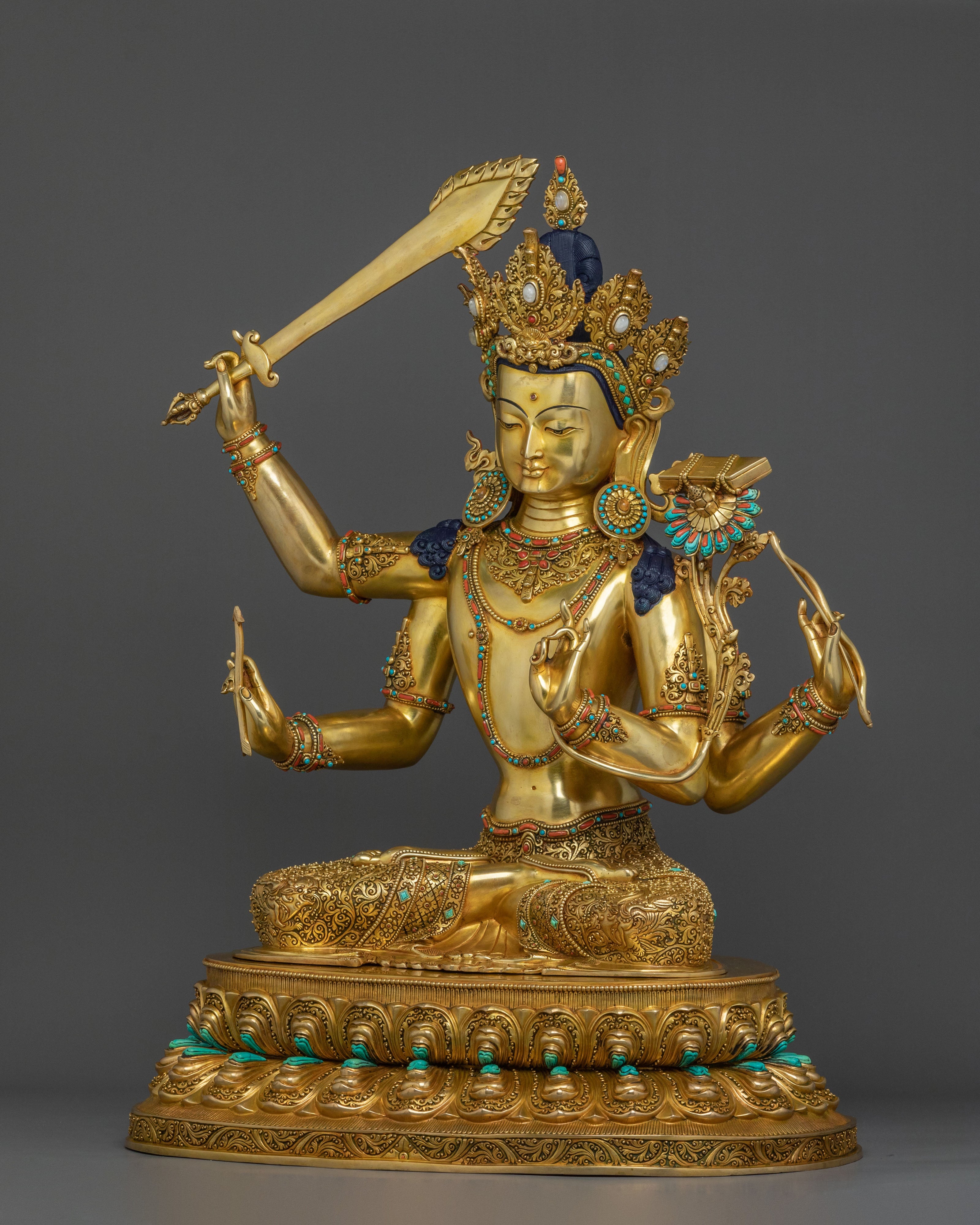 Maha Manjushri Statue | Bodhisattva of Supreme Wisdom
