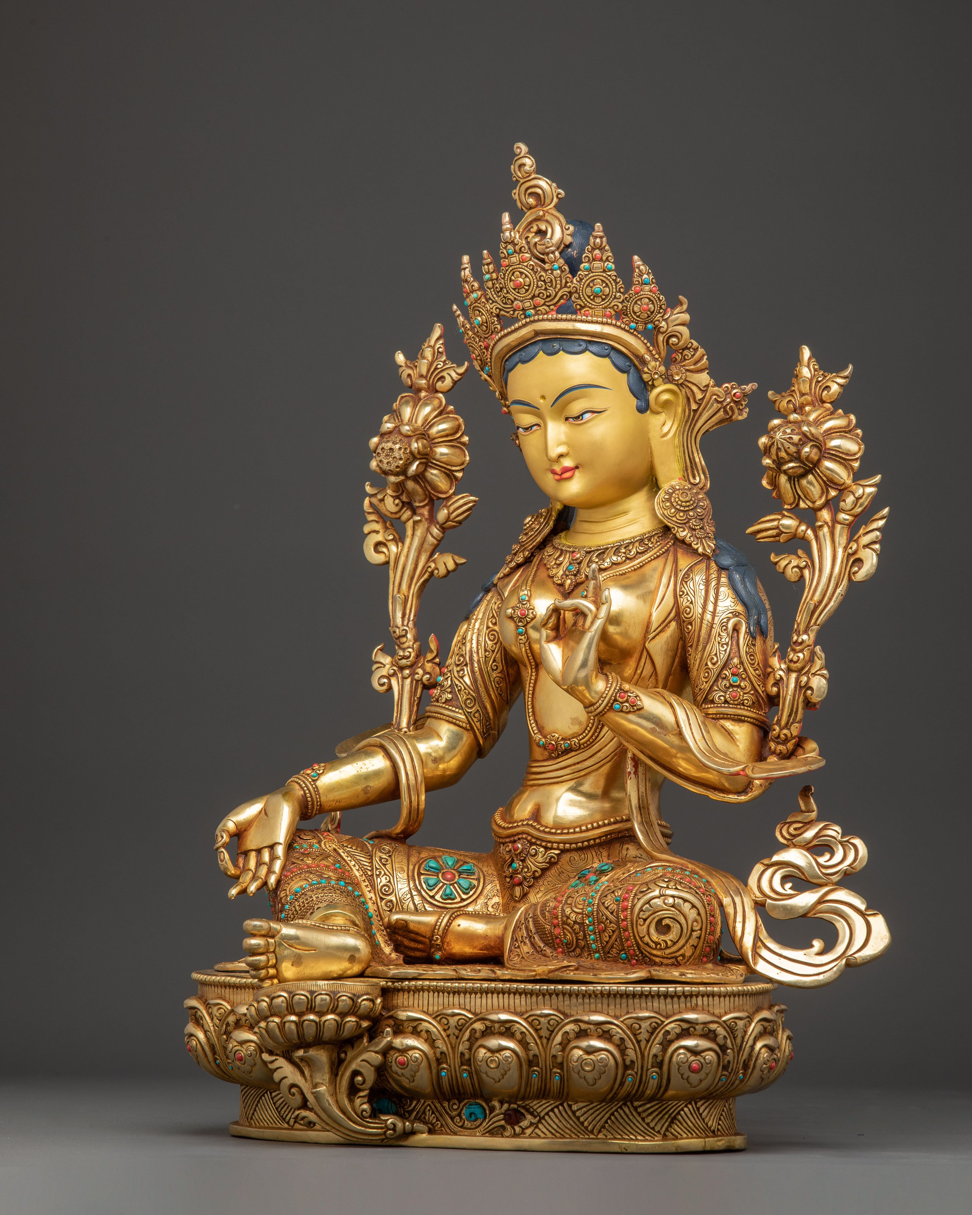 Green Tara Statue: Mother of Love and Compassion | Traditional Icon