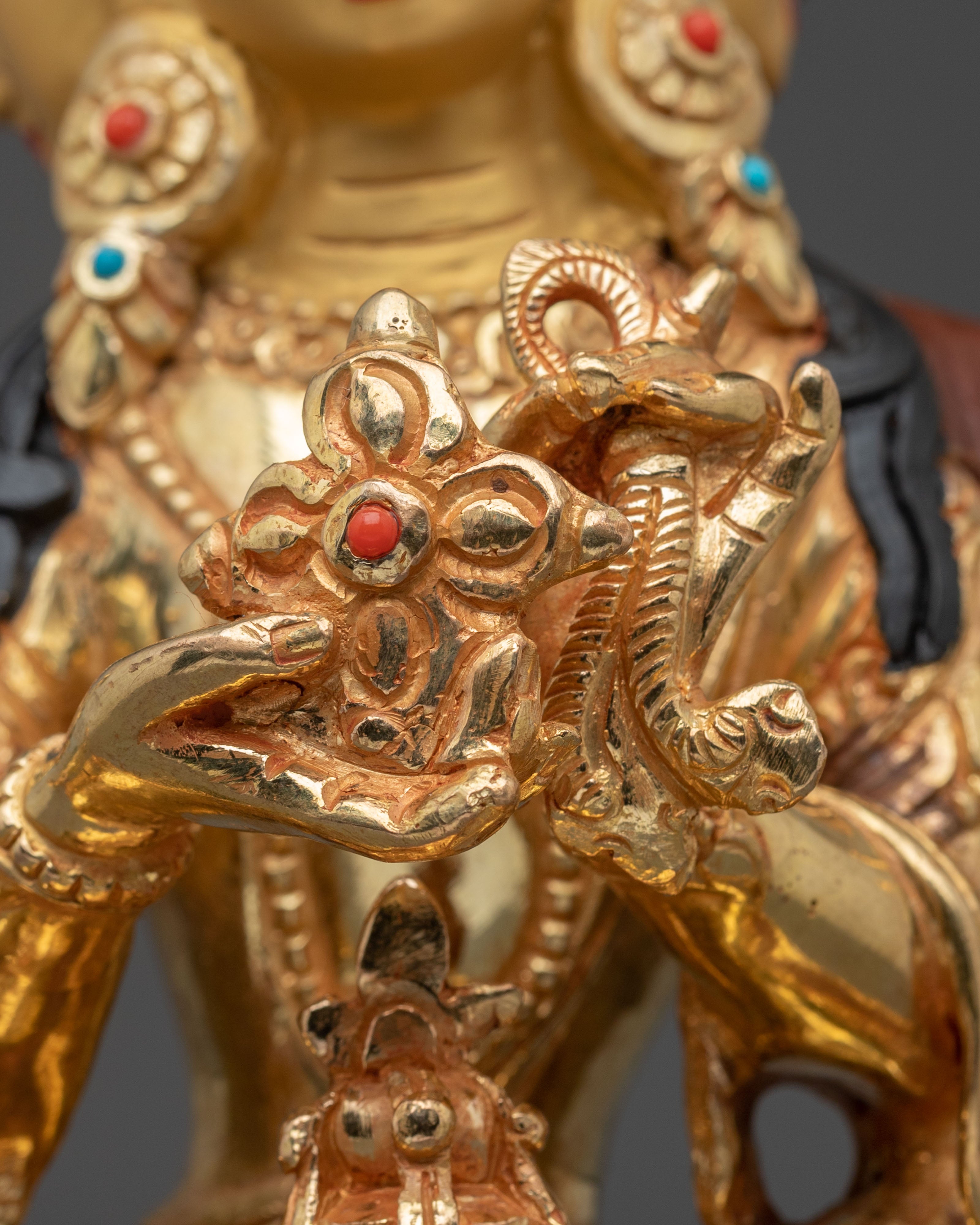 Namgyalma Statue | 24K Gold Gilded Goddess Figurine