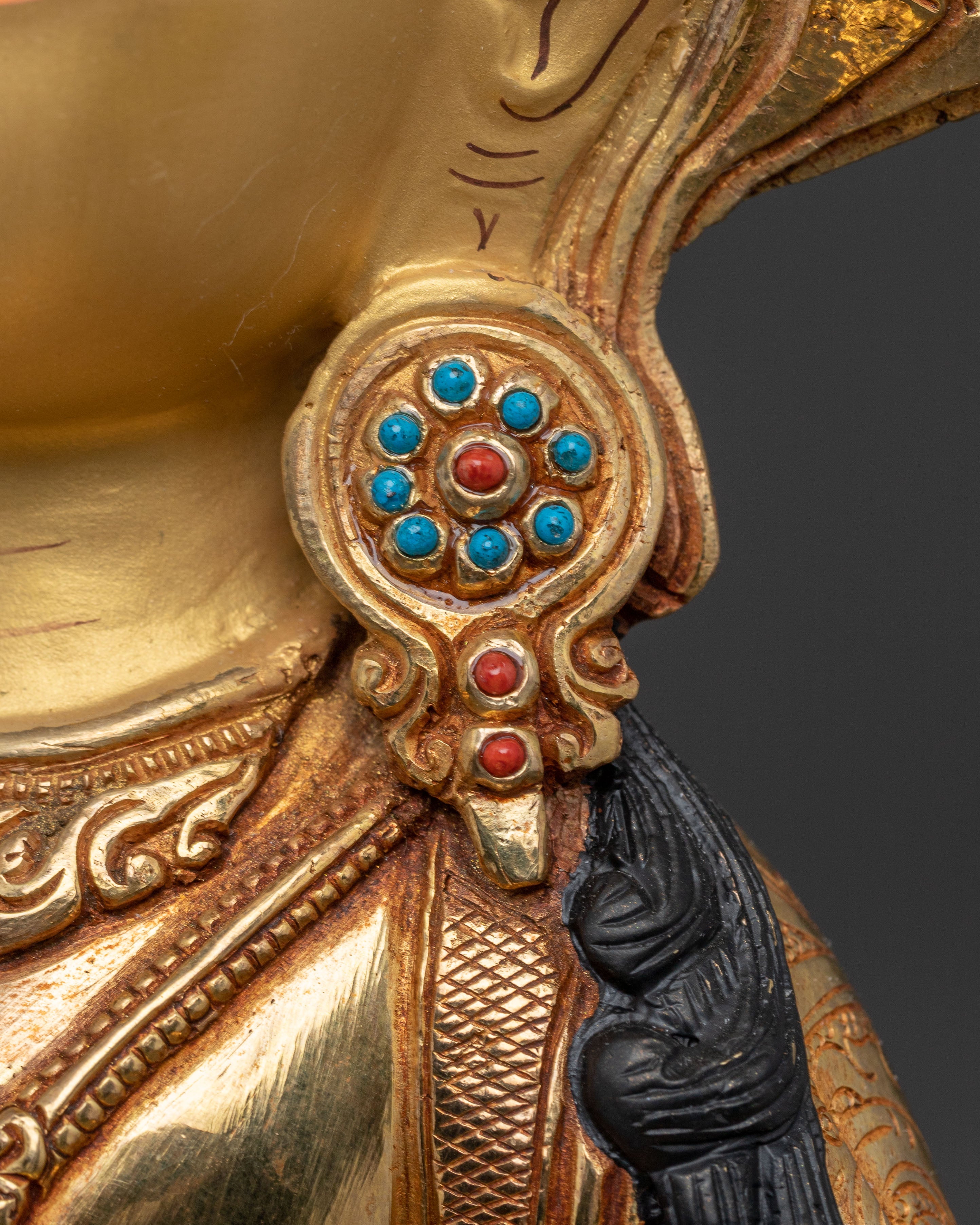 Purification Icon Vajrasattva Golden Statue | Vajrasattva Artwork