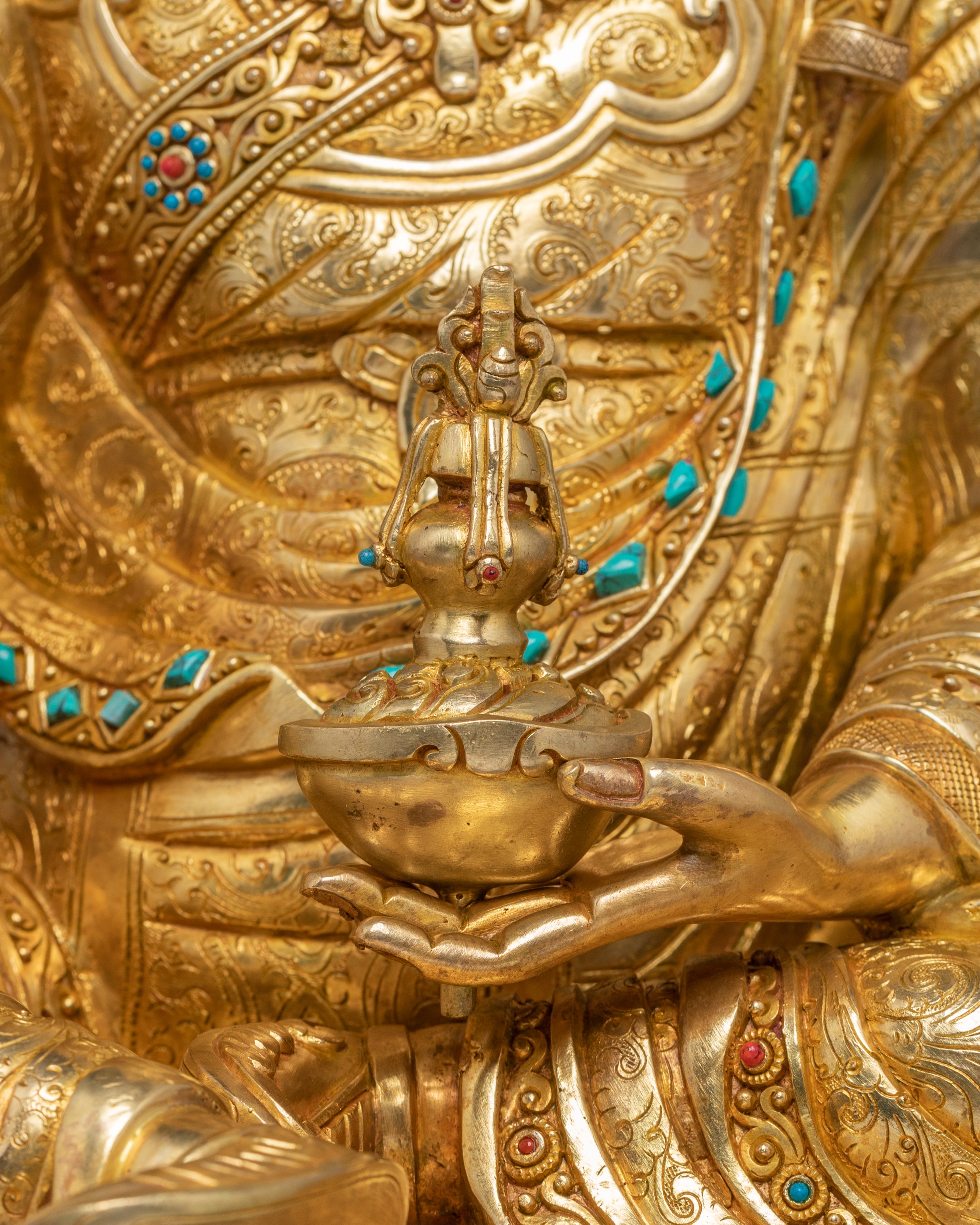 Handcrafted Sculpture of Guru Padmasambhava | Tantric Master and Dharma Protector