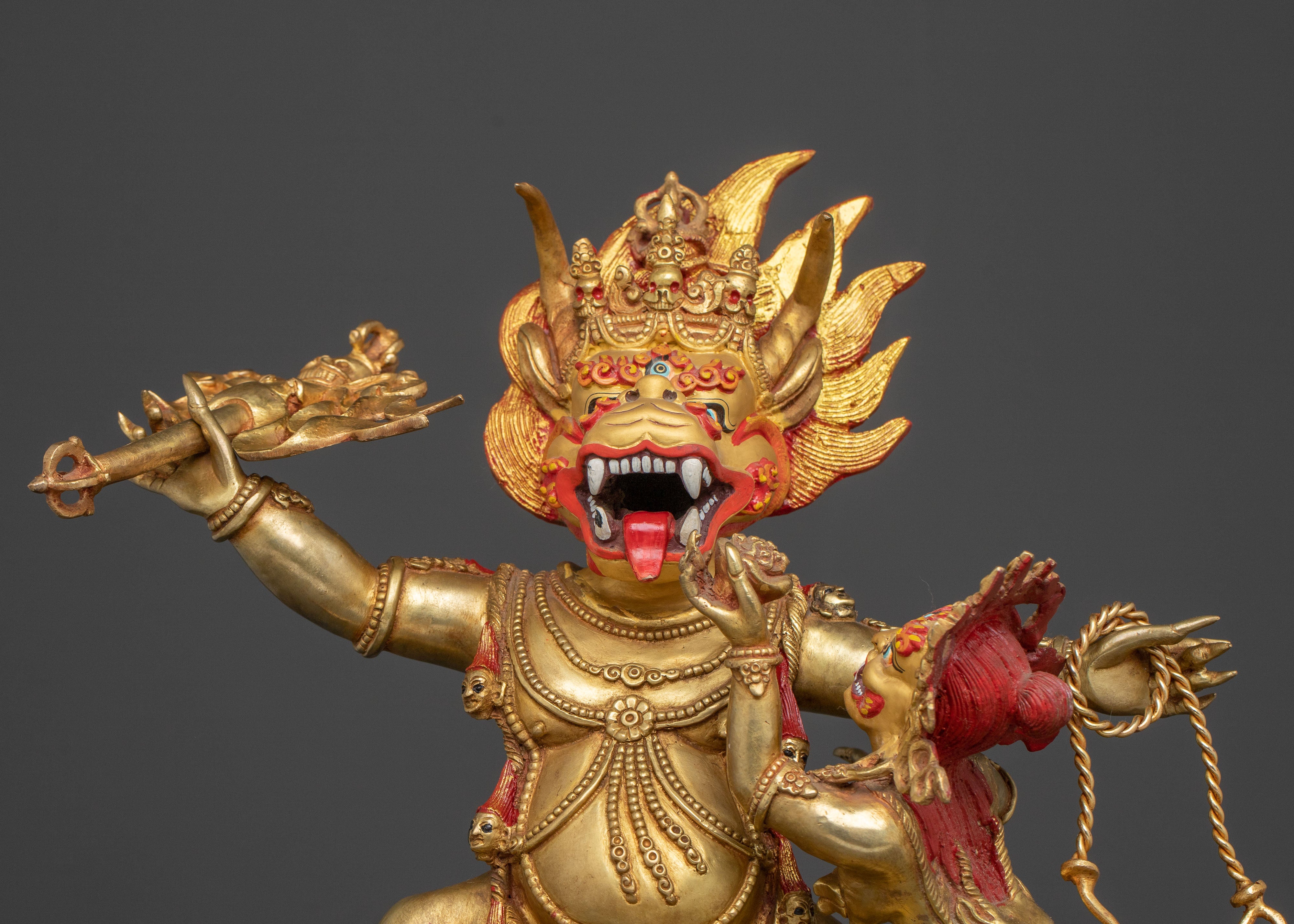 Yama Dharmaraja Fierce Wisdom Statue | Wrathful Deity