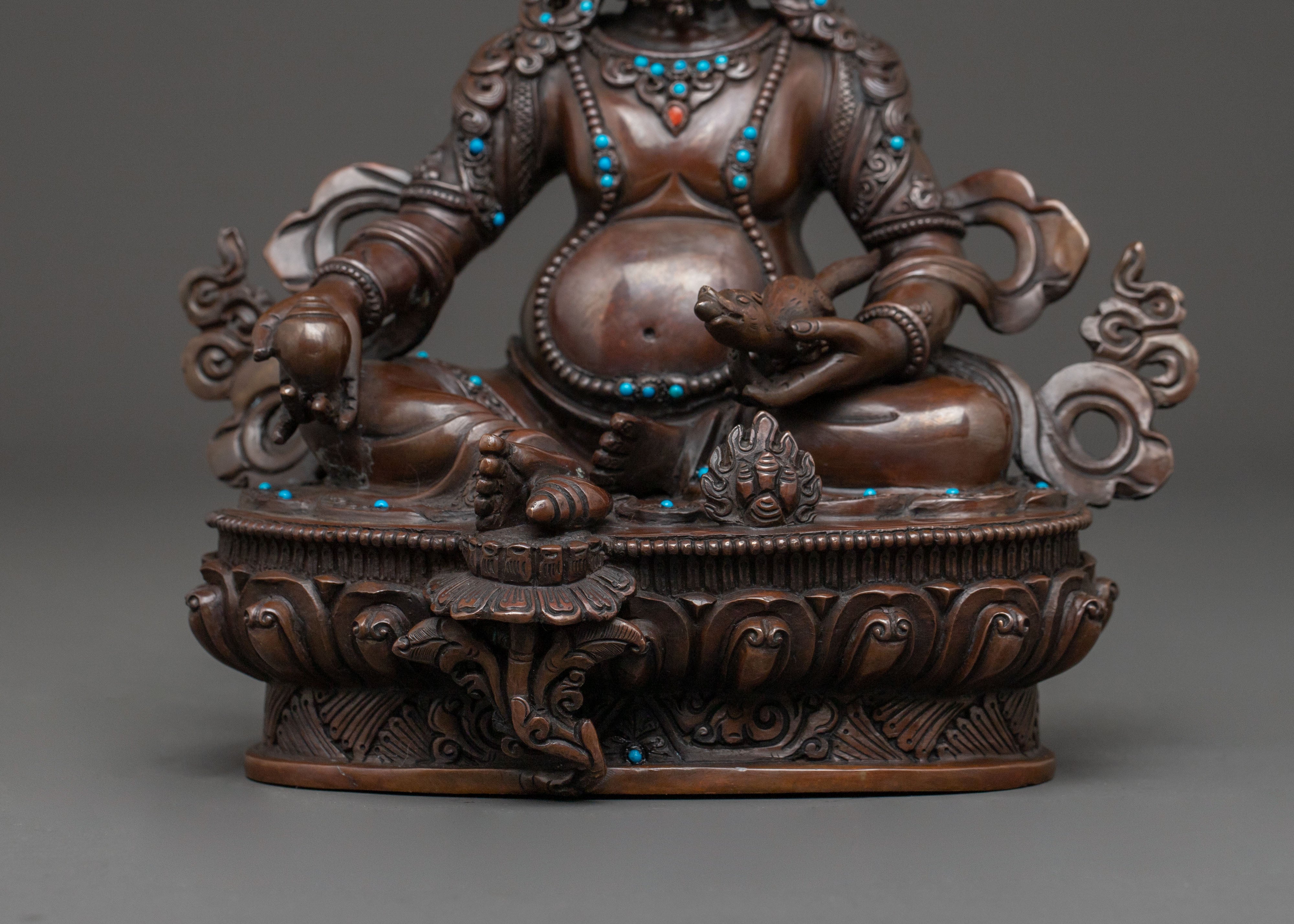 Protector Dzambhala Spiritual Statue for Prosperity