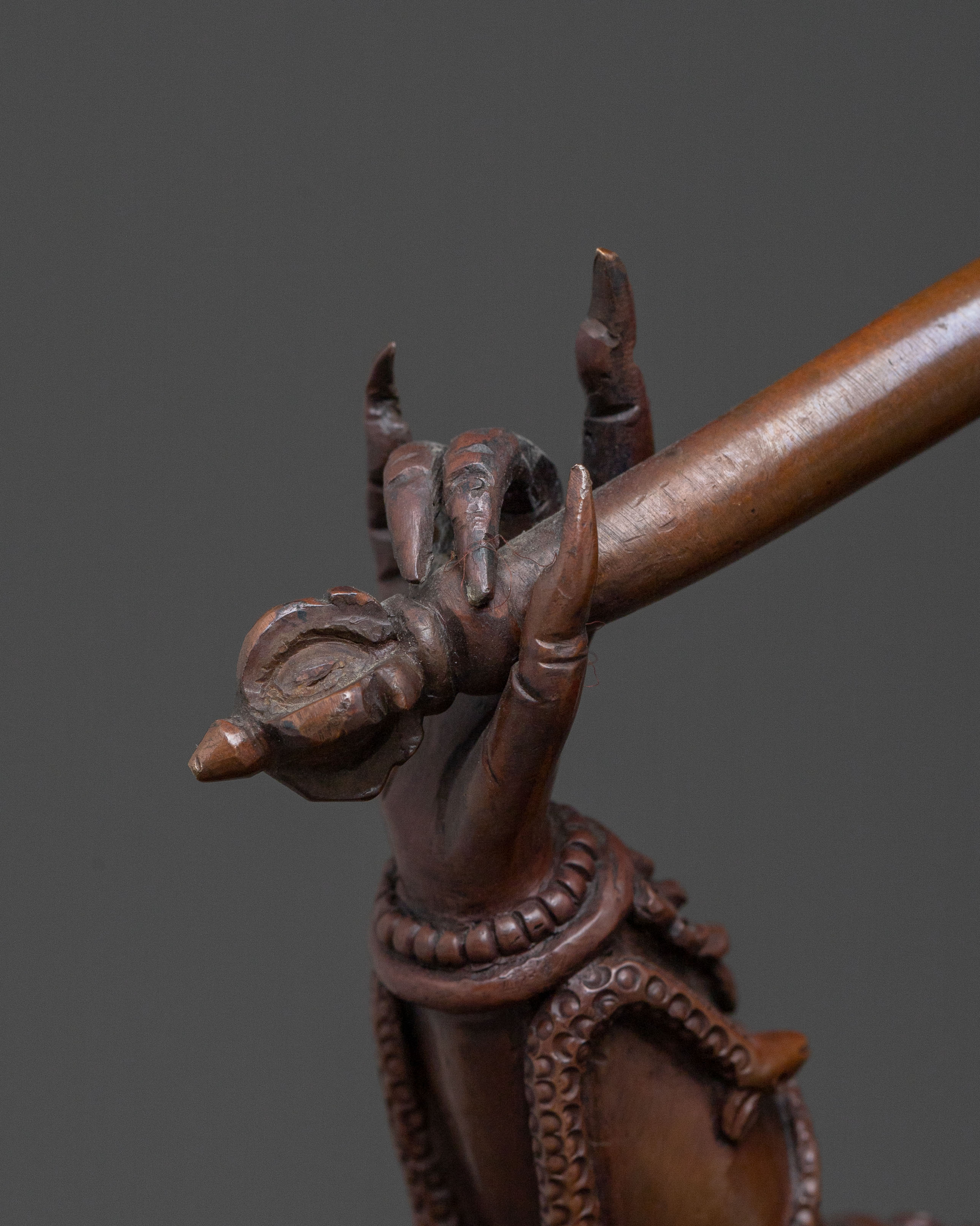 Dandapani Sacred Statue | Oxidized Copper Body