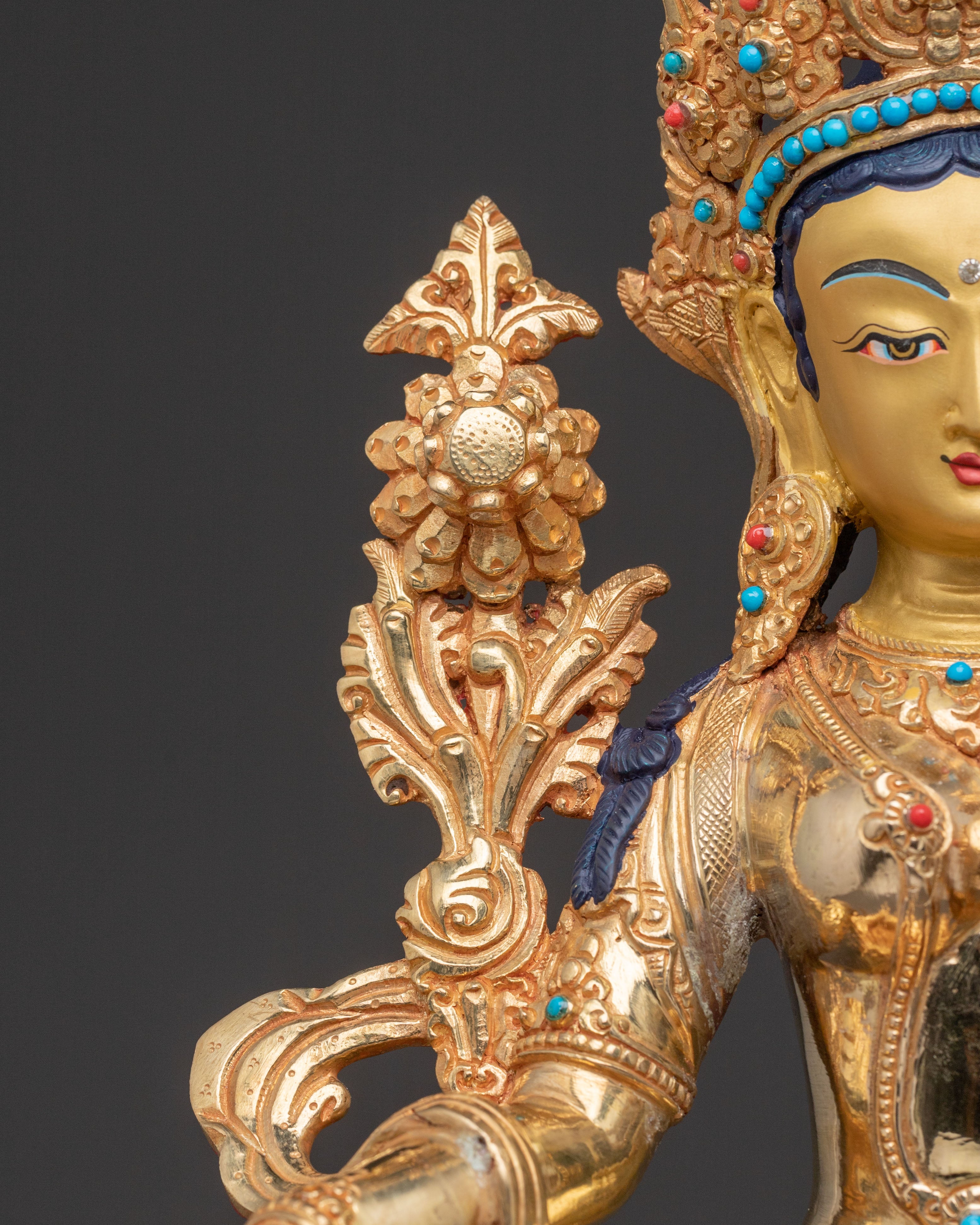 Green Tara Statue – Handcrafted Devotion