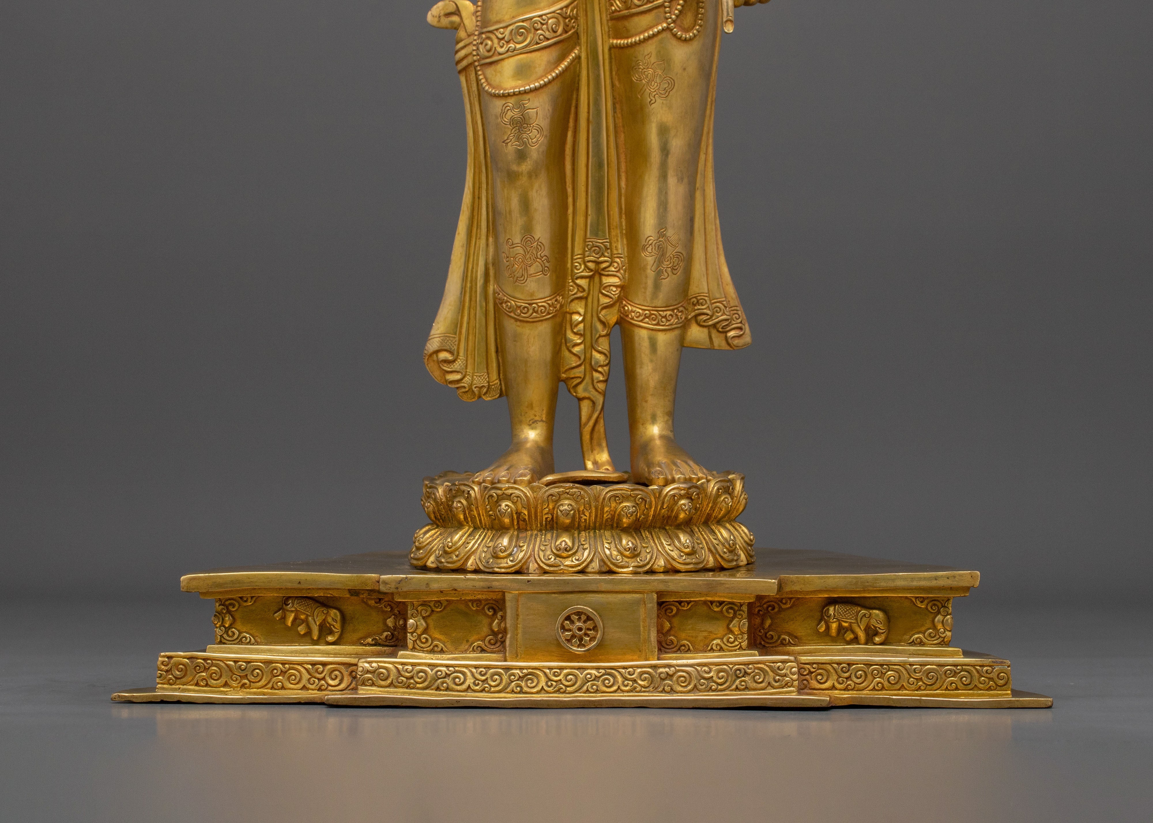 Standing Lokeshwor Shrine Statue | Altar Home Decor