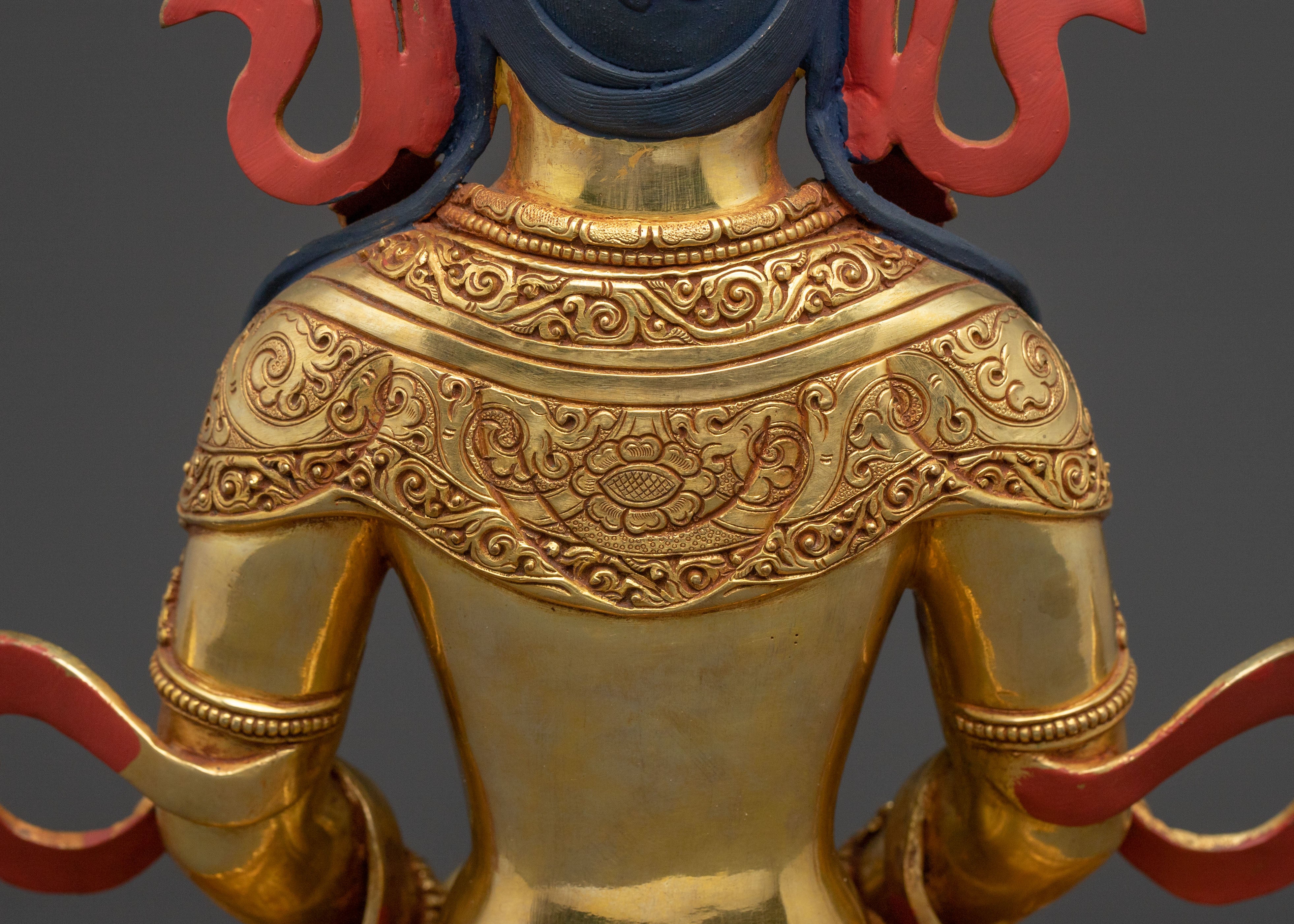 Golden Amitayus Blessing Statue | Eternal Life