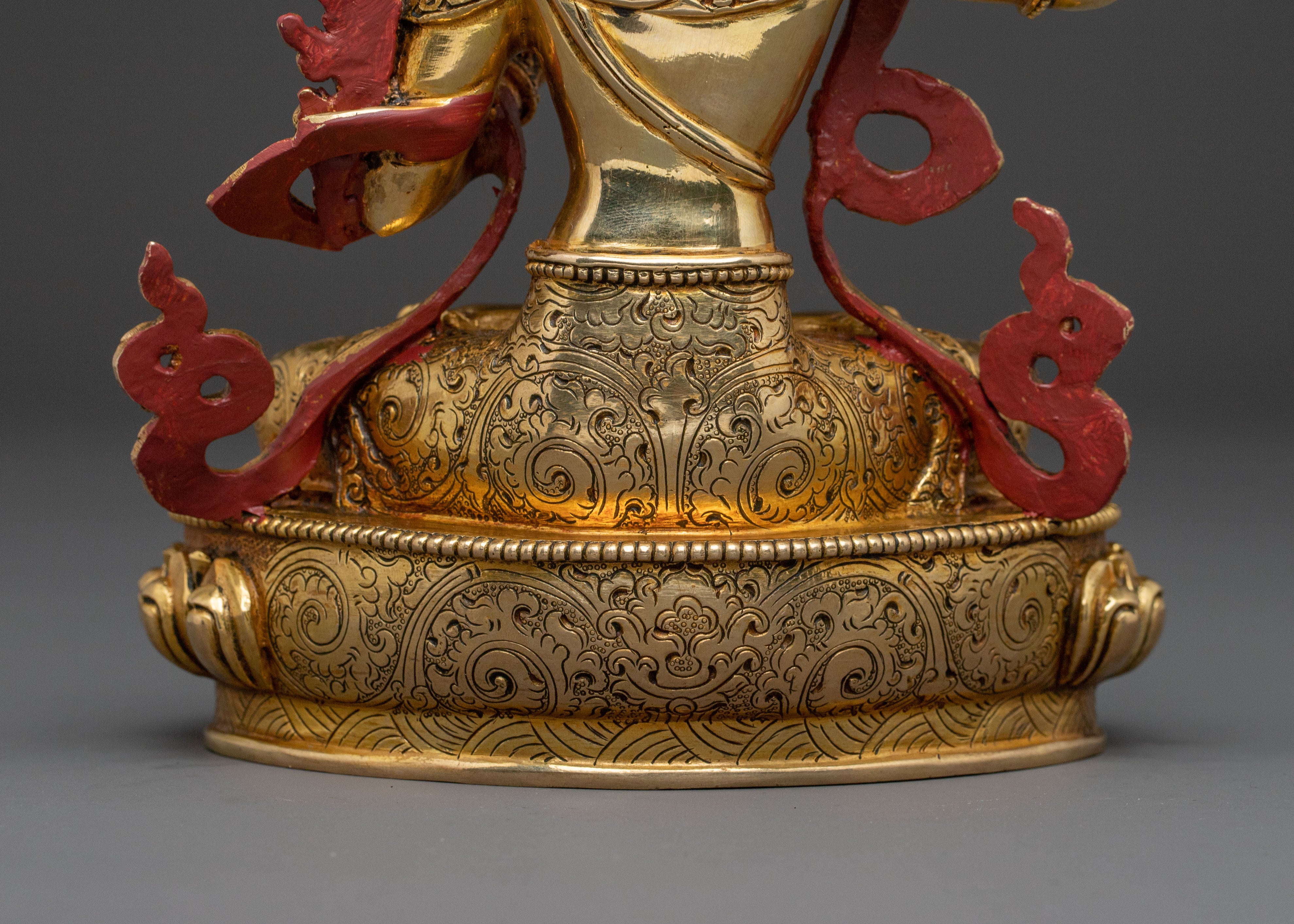 Manjushri 24K Gold Gilded Wisdom Statue