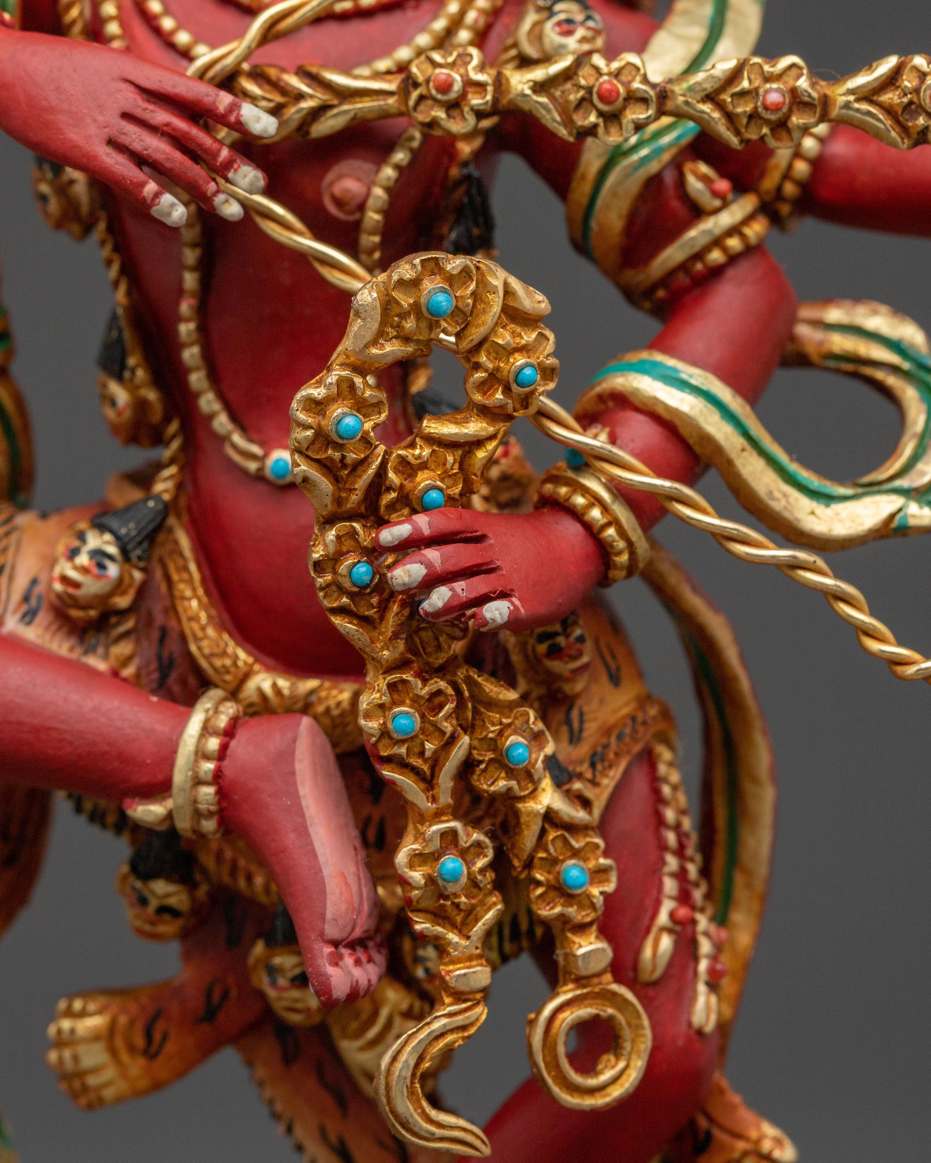 Kurukulla Wrathful Dakini Sacred Statue | Buddhist Decor