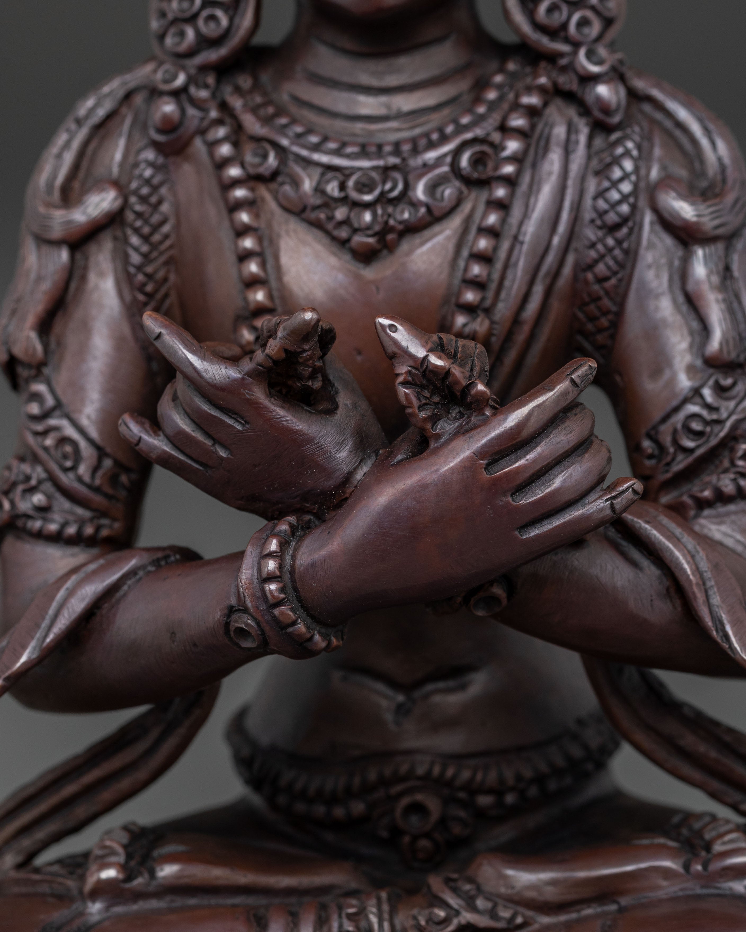 Vajradhara Oxidized Copper Statue | Primordial Wisdom