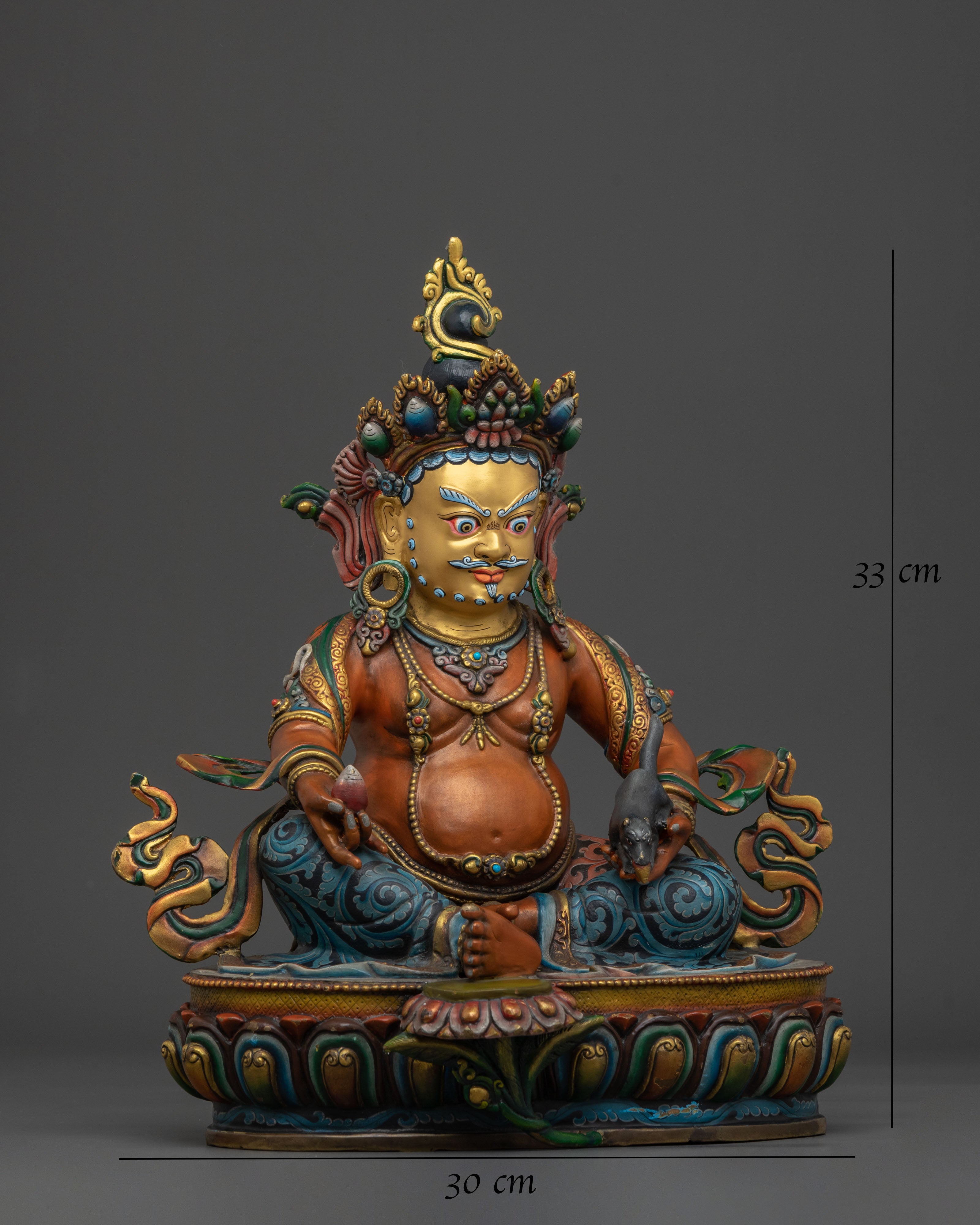 Dzambhala Wealth Deity Statue | Made in Nepal