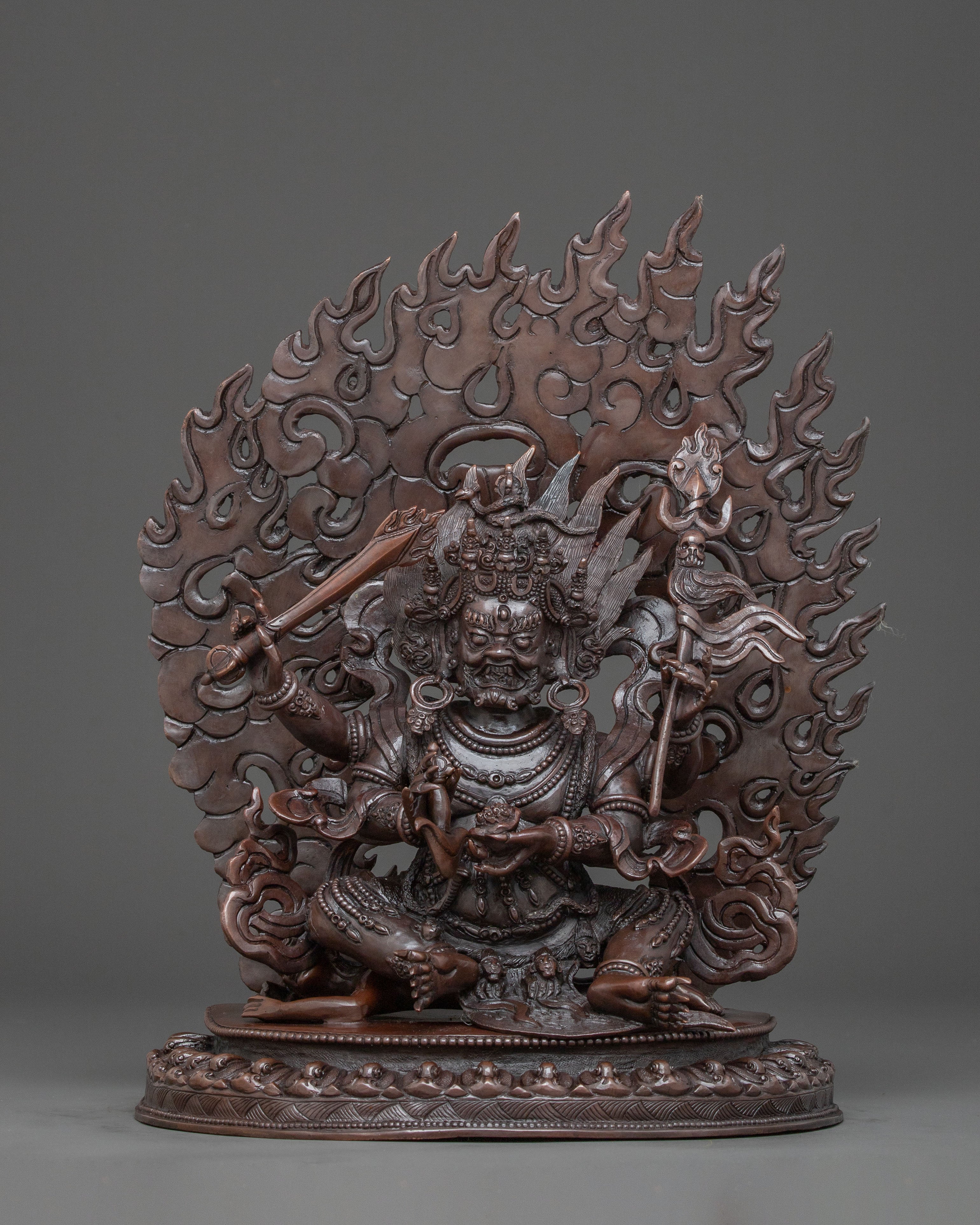 Four Armed Mahakala Statue