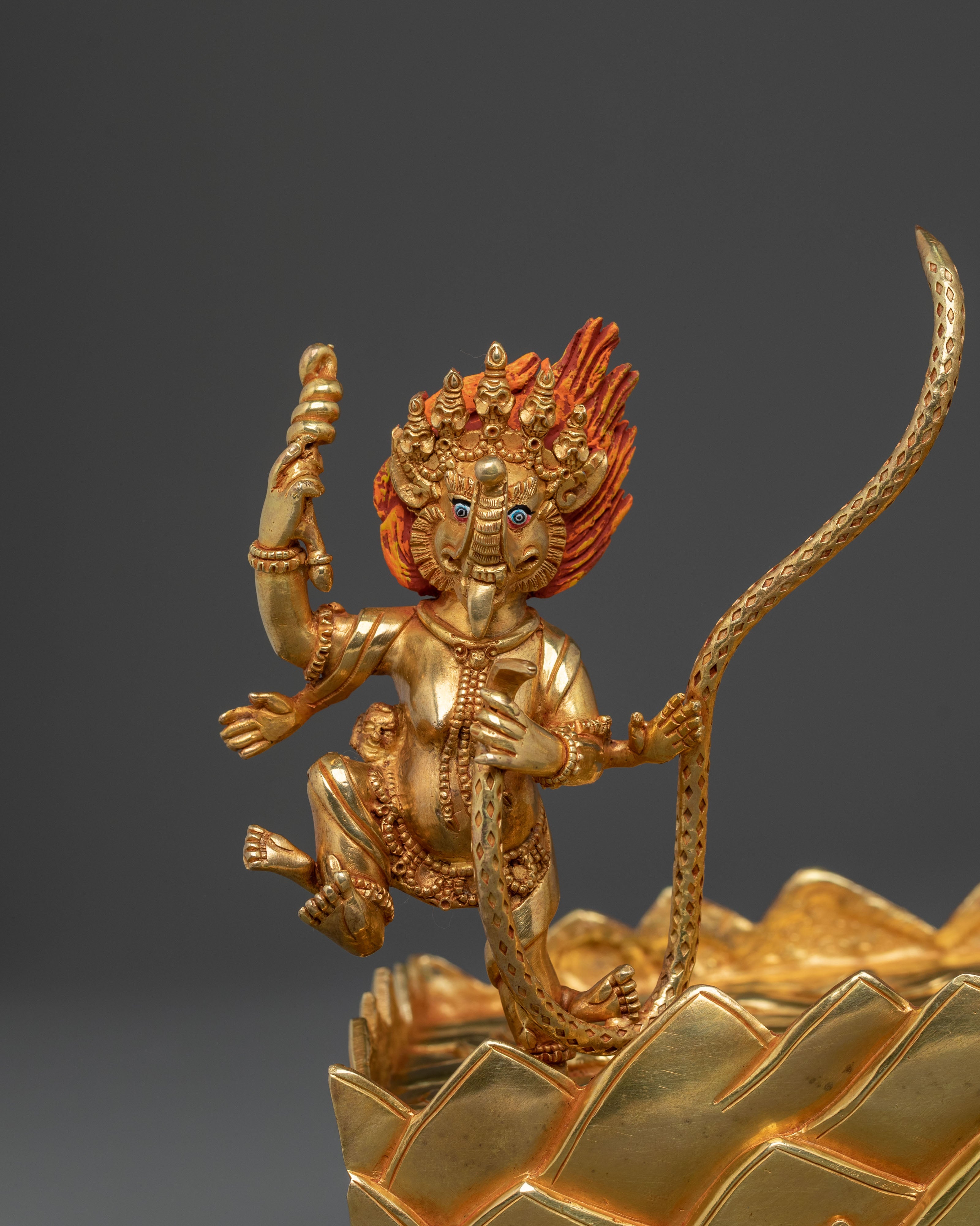 Palden Lhamo Buddhist Figurine | Wrathful Deity of Protection