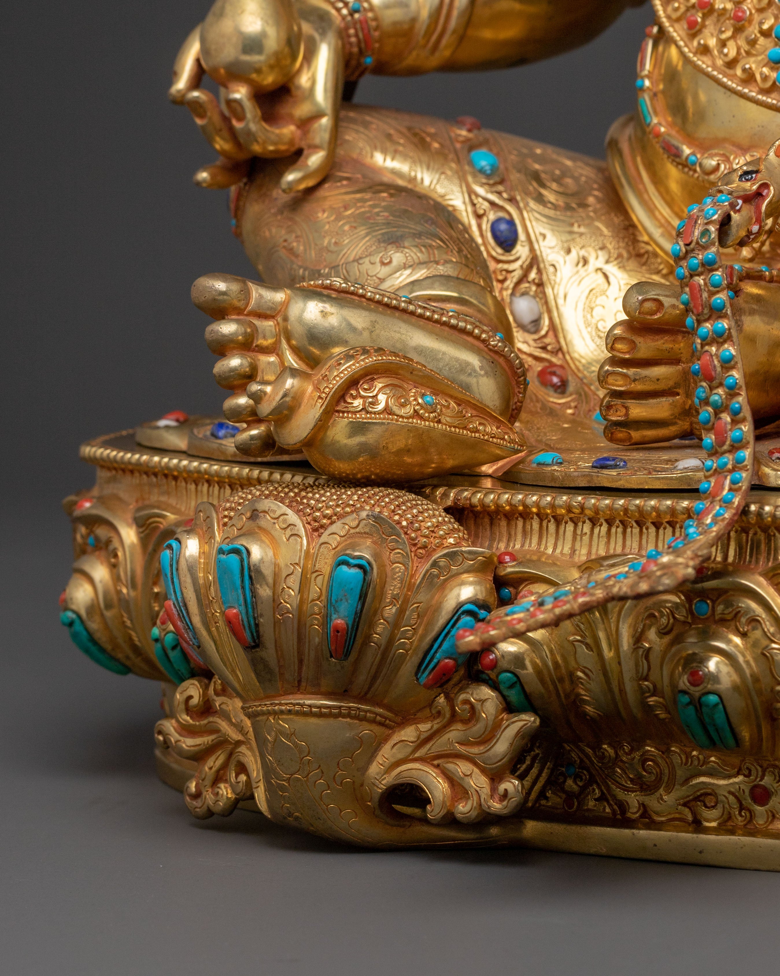 Zambhala Golden Statue | Guardian of Abundance