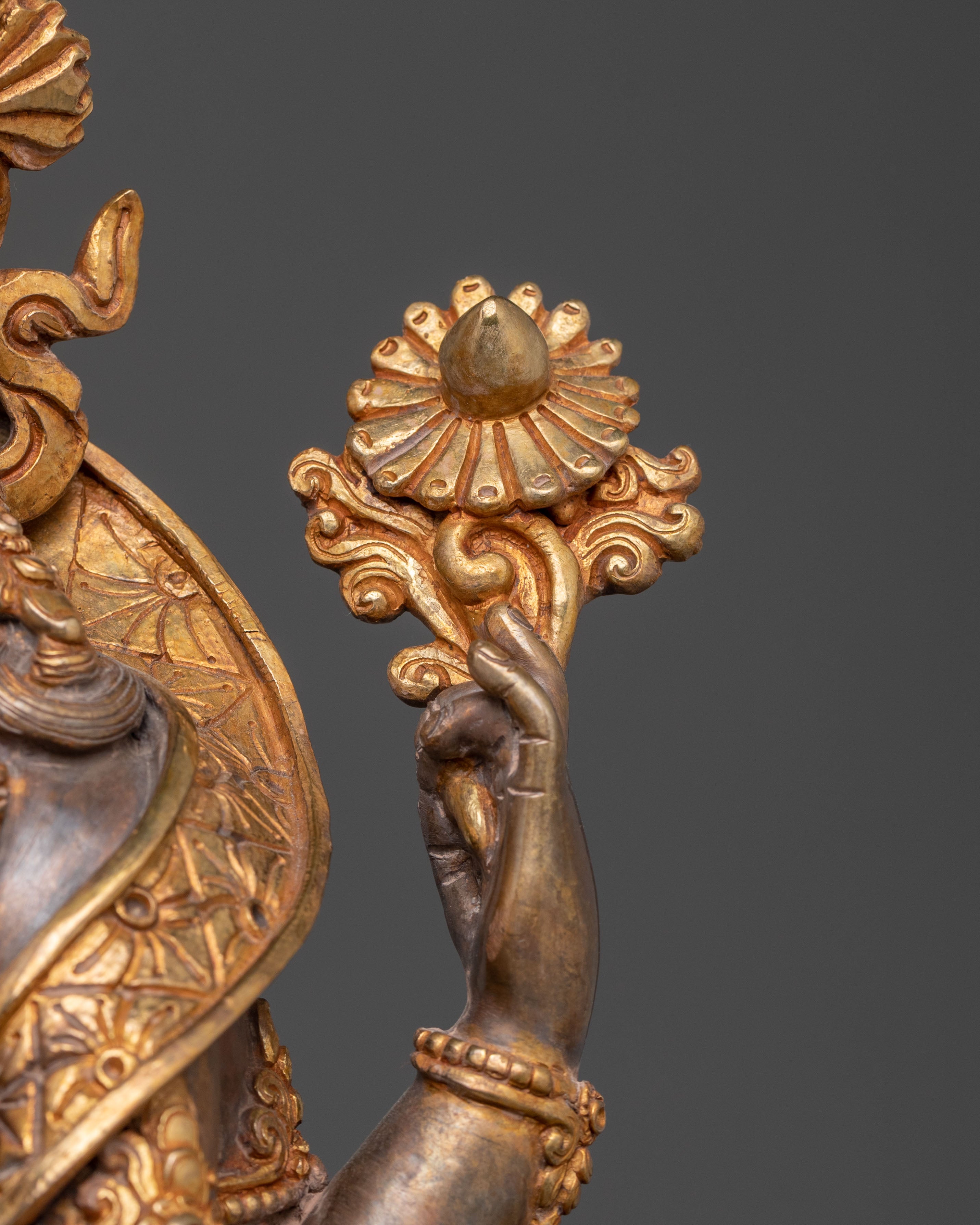 Chenrezig Oxidized Copper Statue | Infinite Compassion