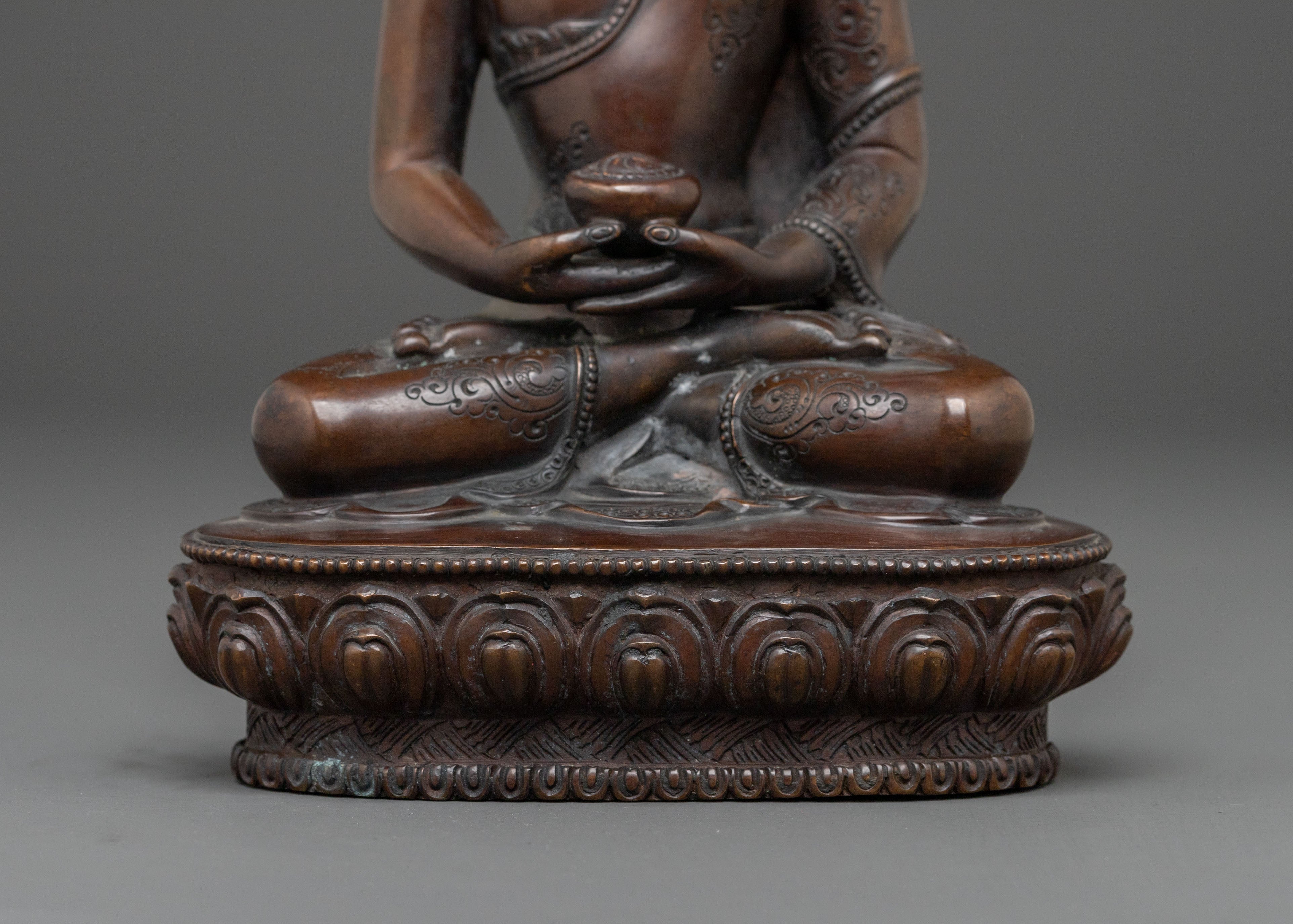Amitabha Buddha | Oxidized Copper Statue