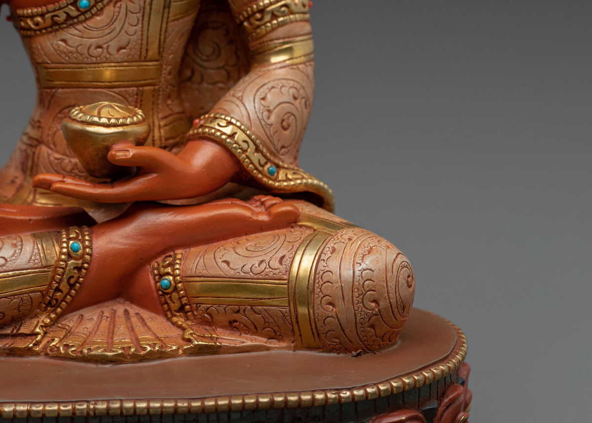 Shakyamuni Buddha Sacred Buddhist Rupa in 24K Gold