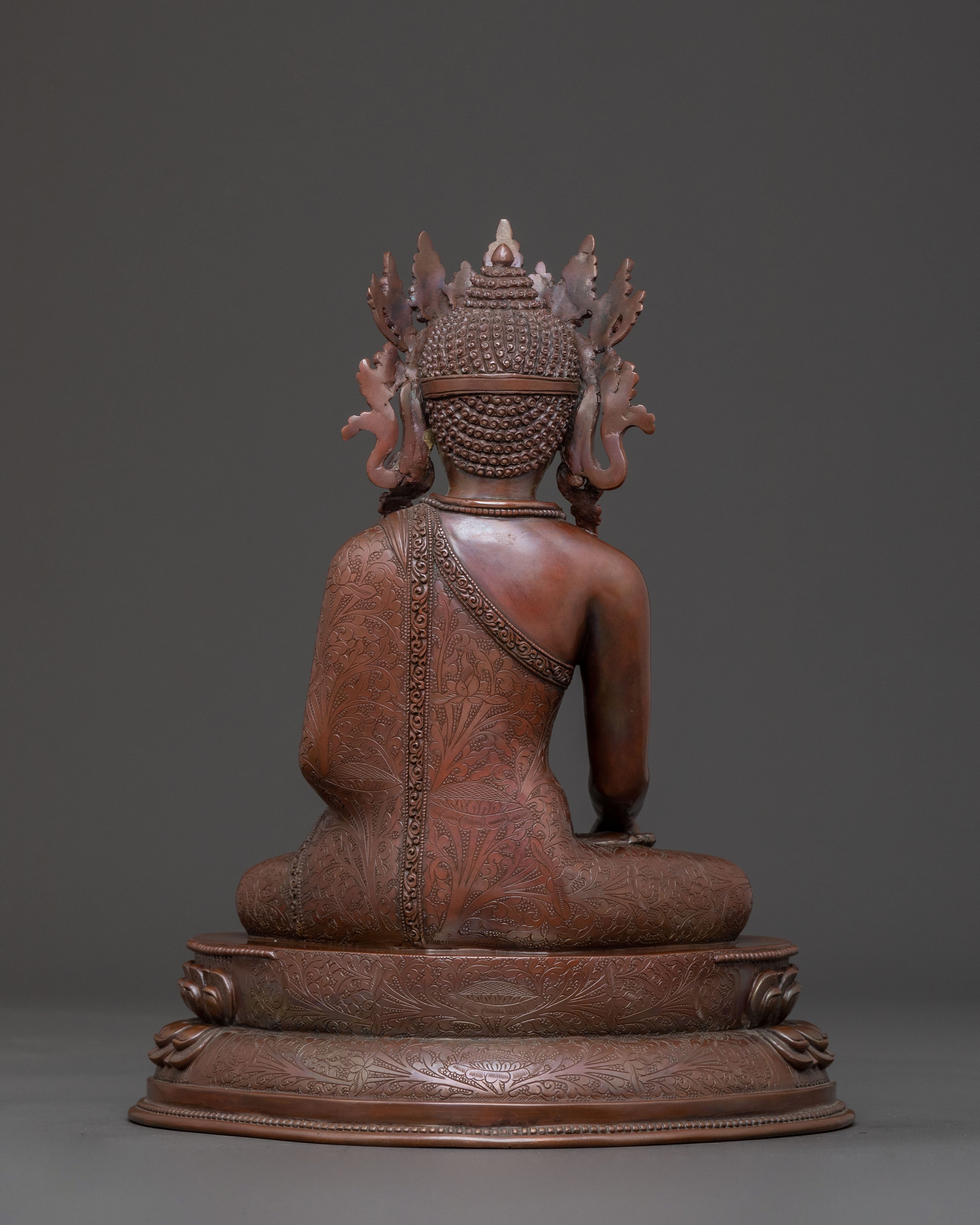 Shakyamuni Buddha Statue with Crown | Blessing Statue