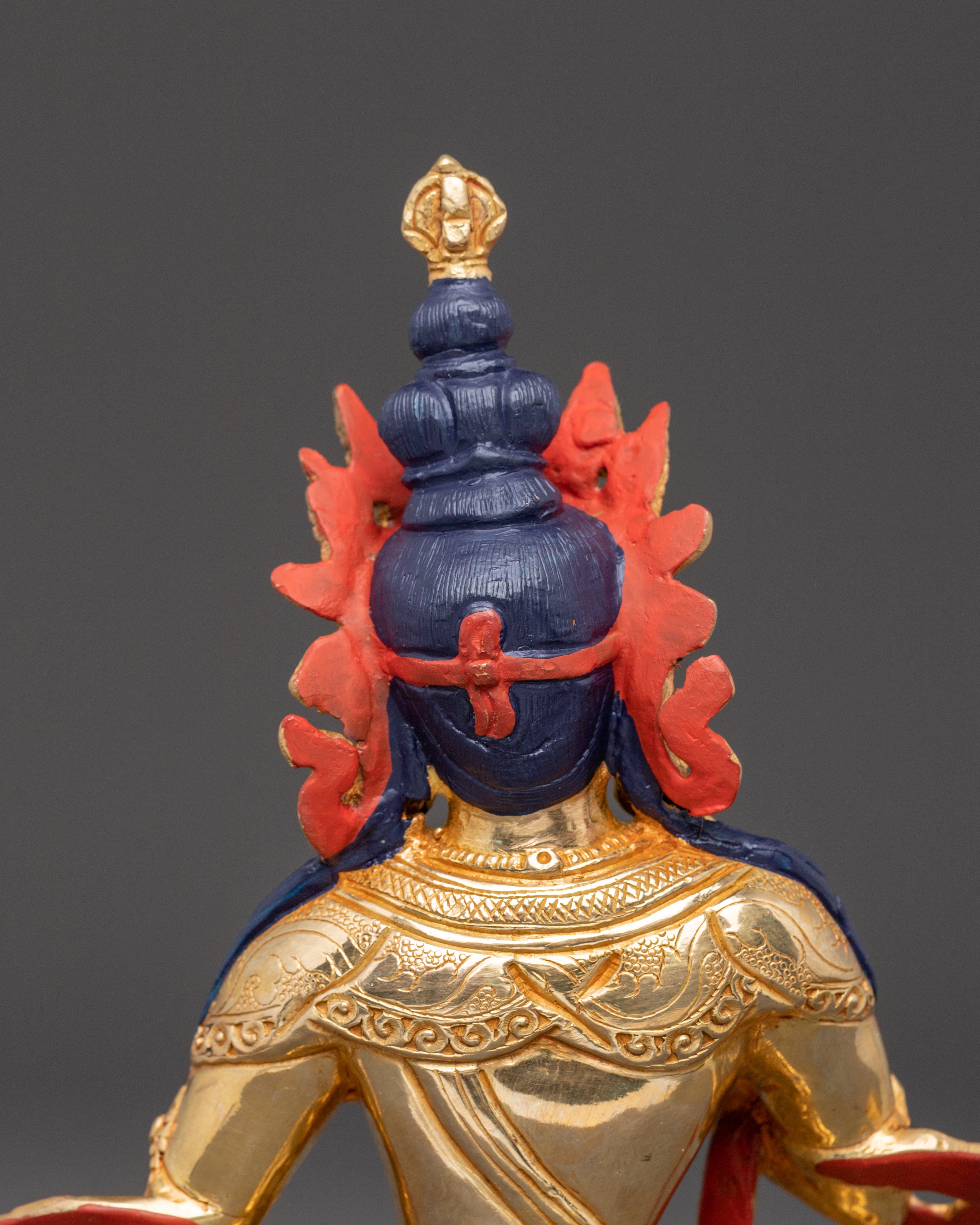Golden Handcrafted Statue of Vajrasattva | Dorje Sempa Sculpture