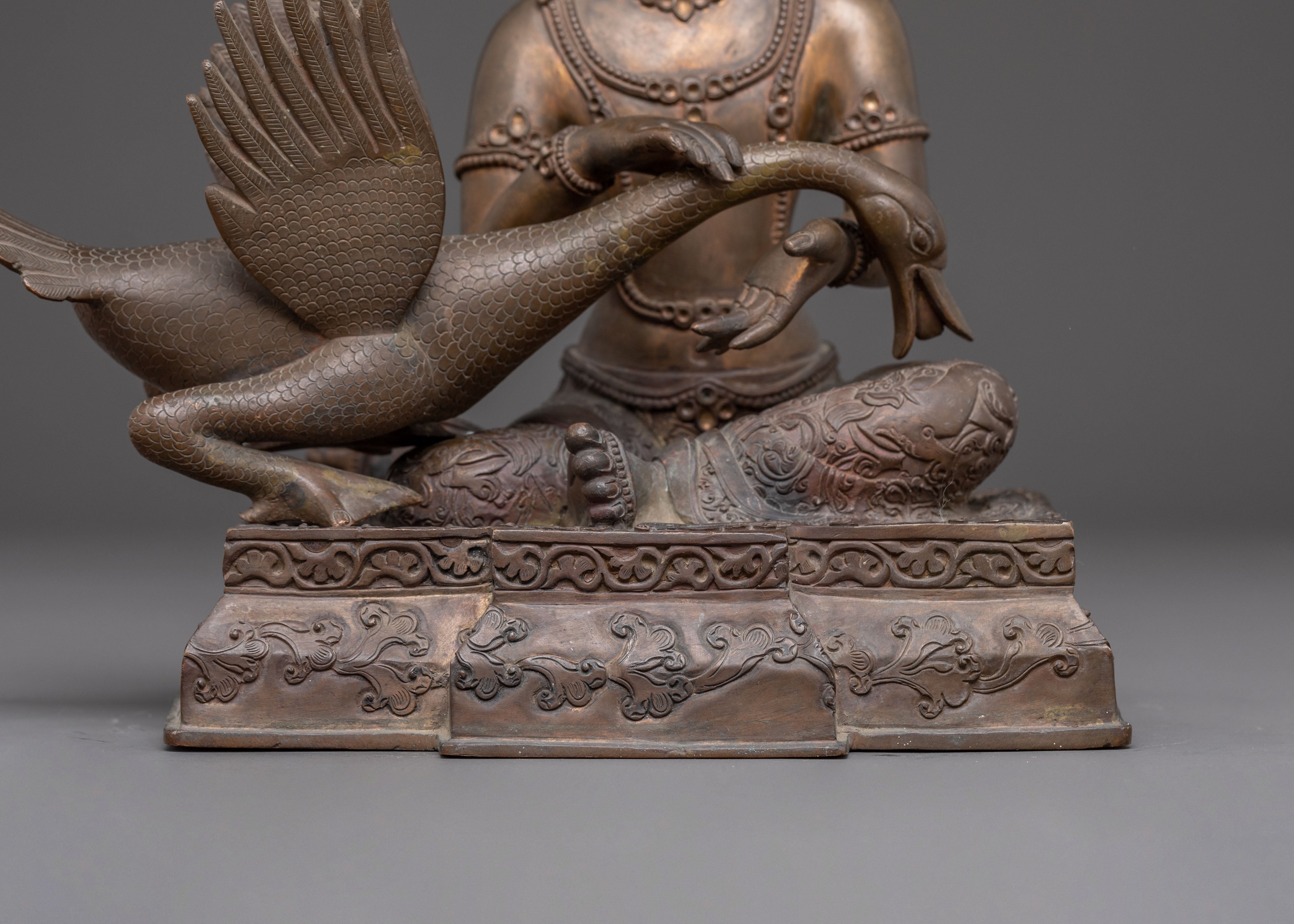 Handcrafted Siddhartha Gautama Oxidized Statue – Antique Copper Finish