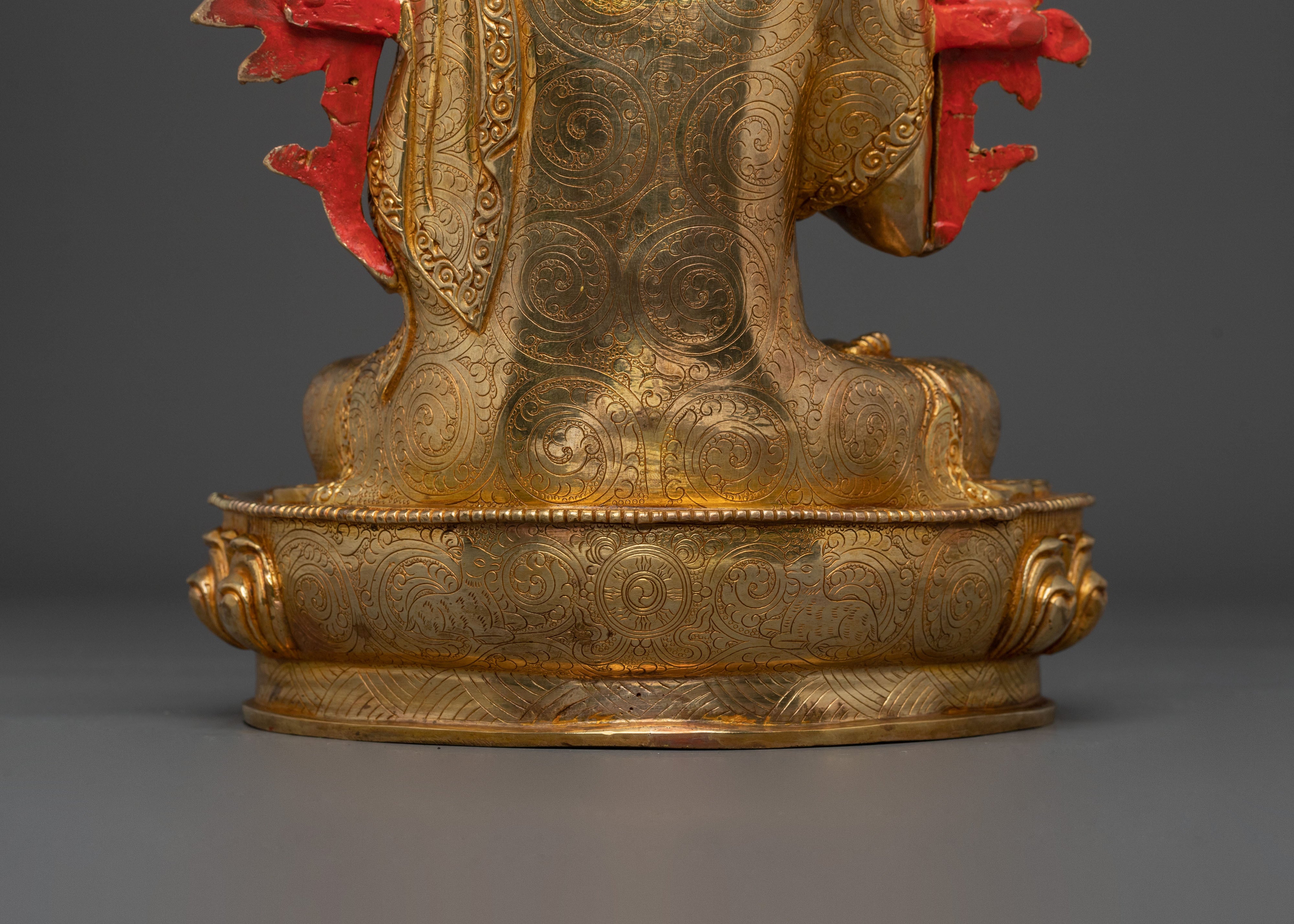 Tsongkhapa Buddhist Handcrafted Statue