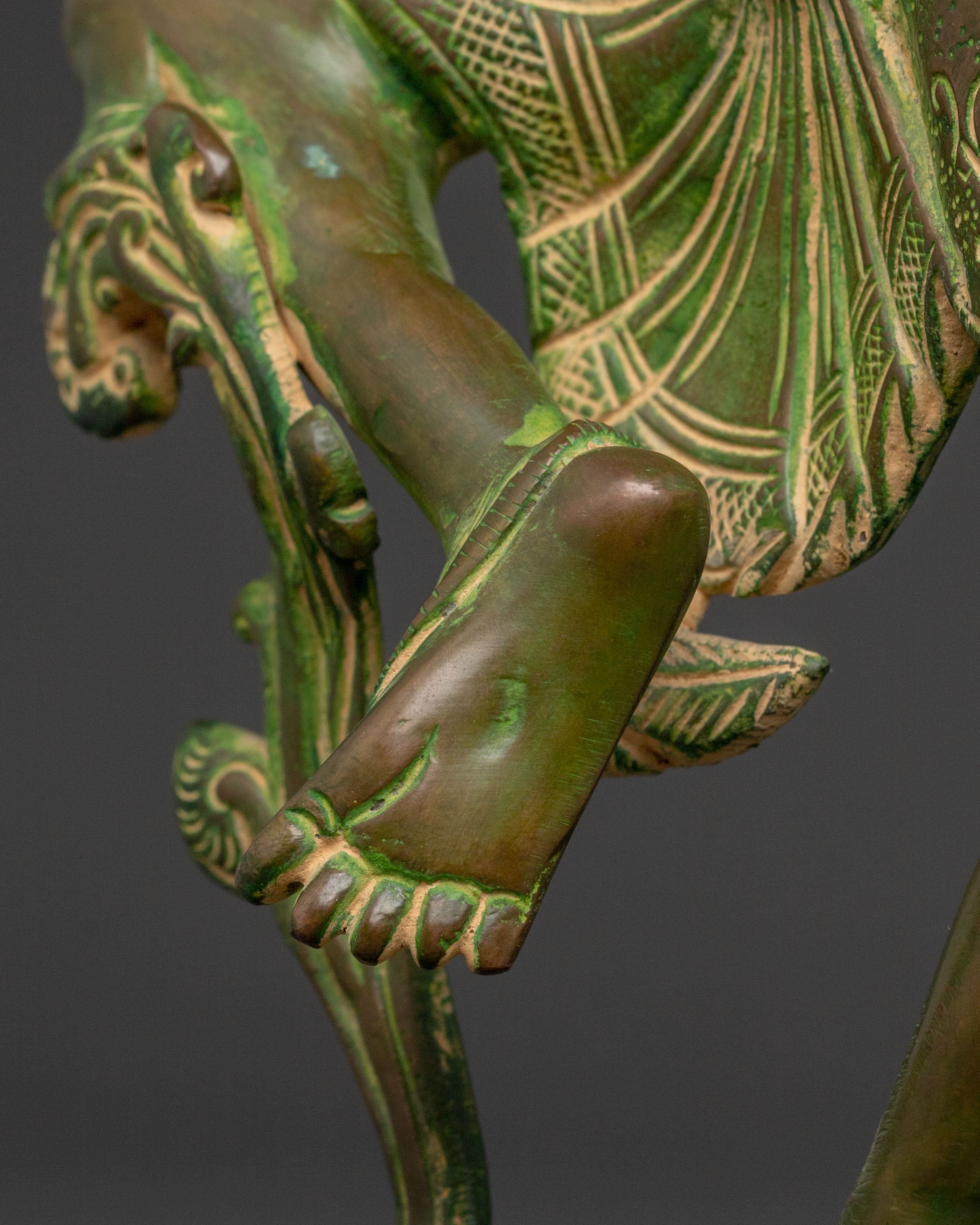 Goddess Parbati Divine Statue with Antique Finish