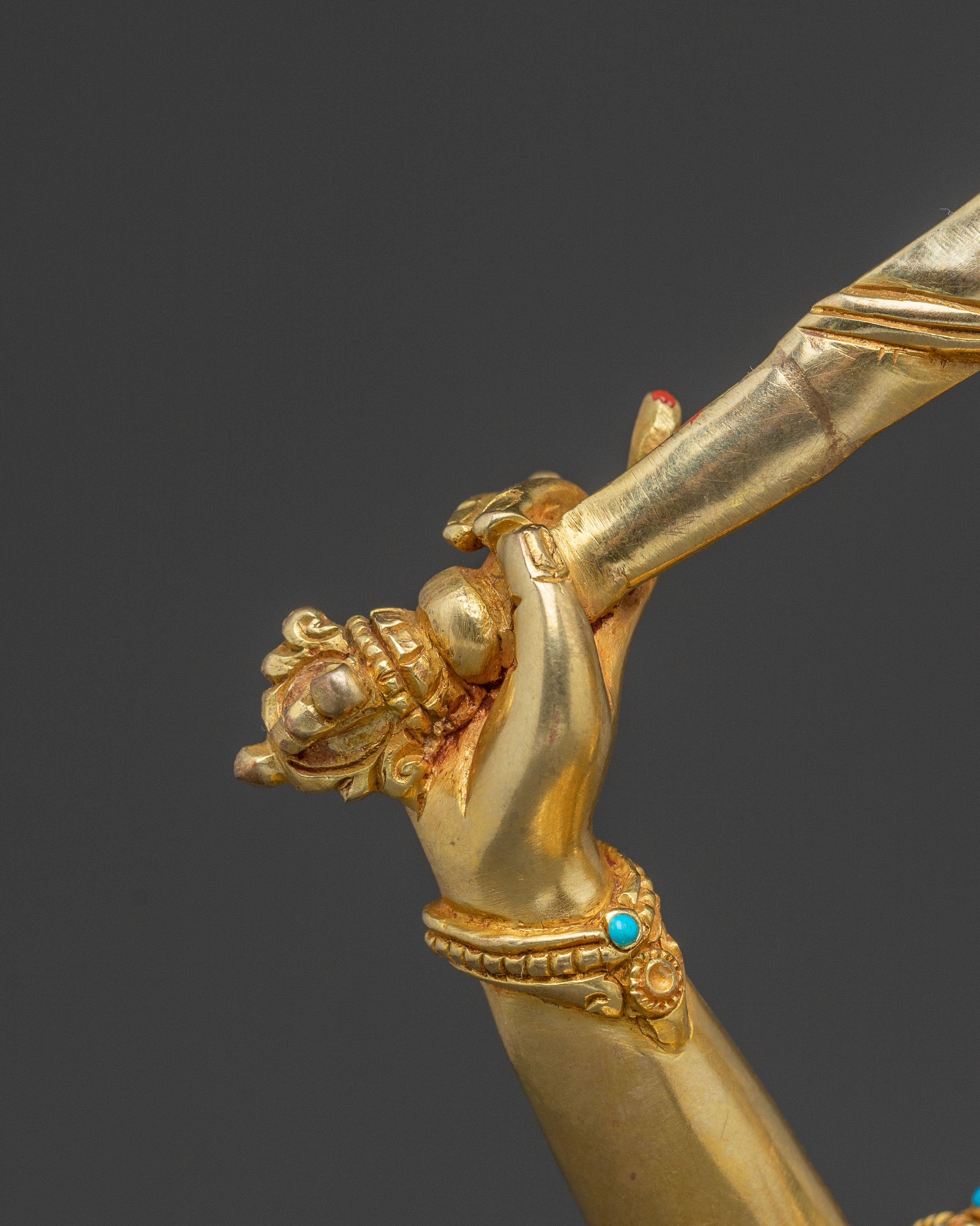 Manjushri Spiritual Statue: Gilded Wisdom