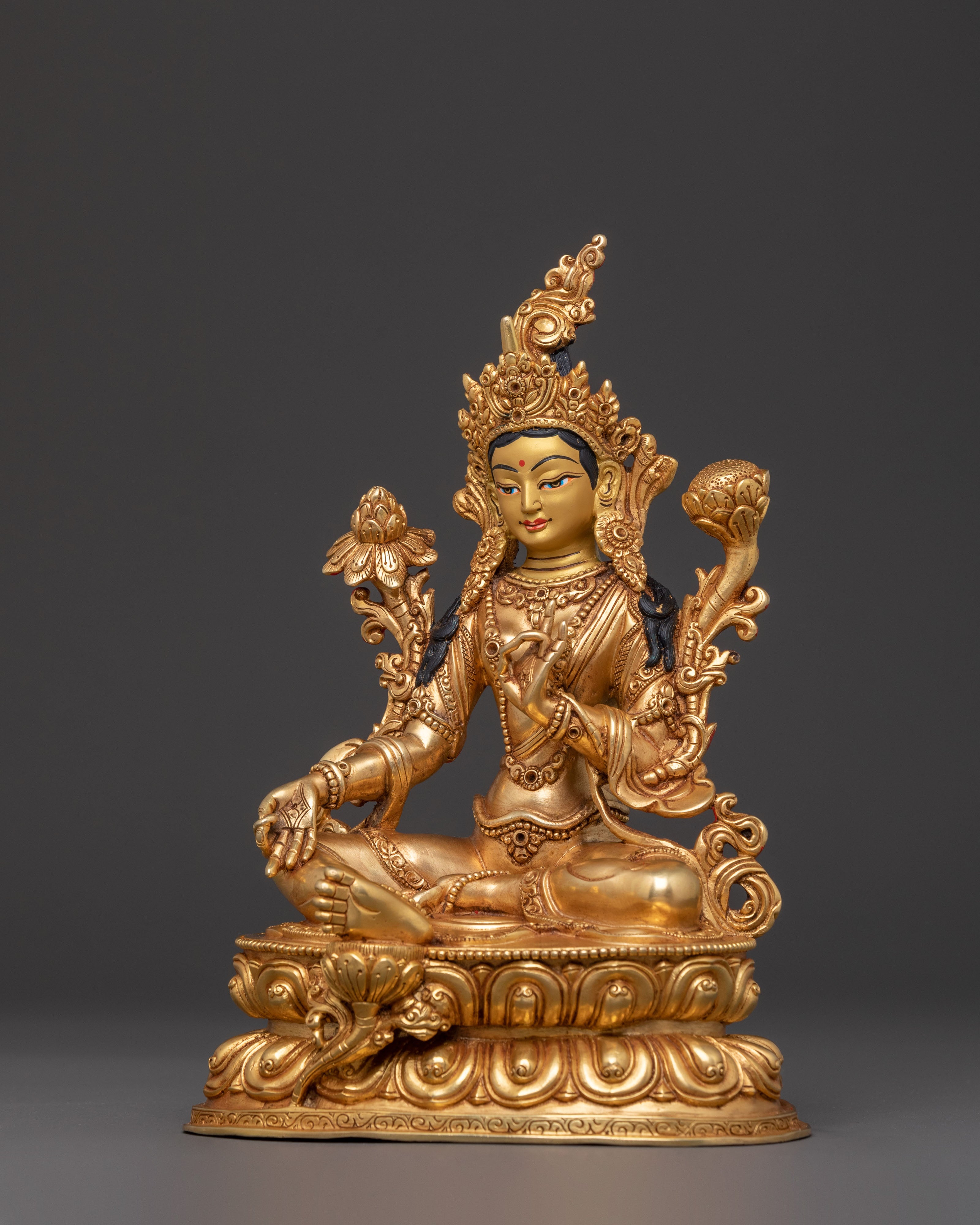 Green Tara Blessing Statue | Compassion & Protection
