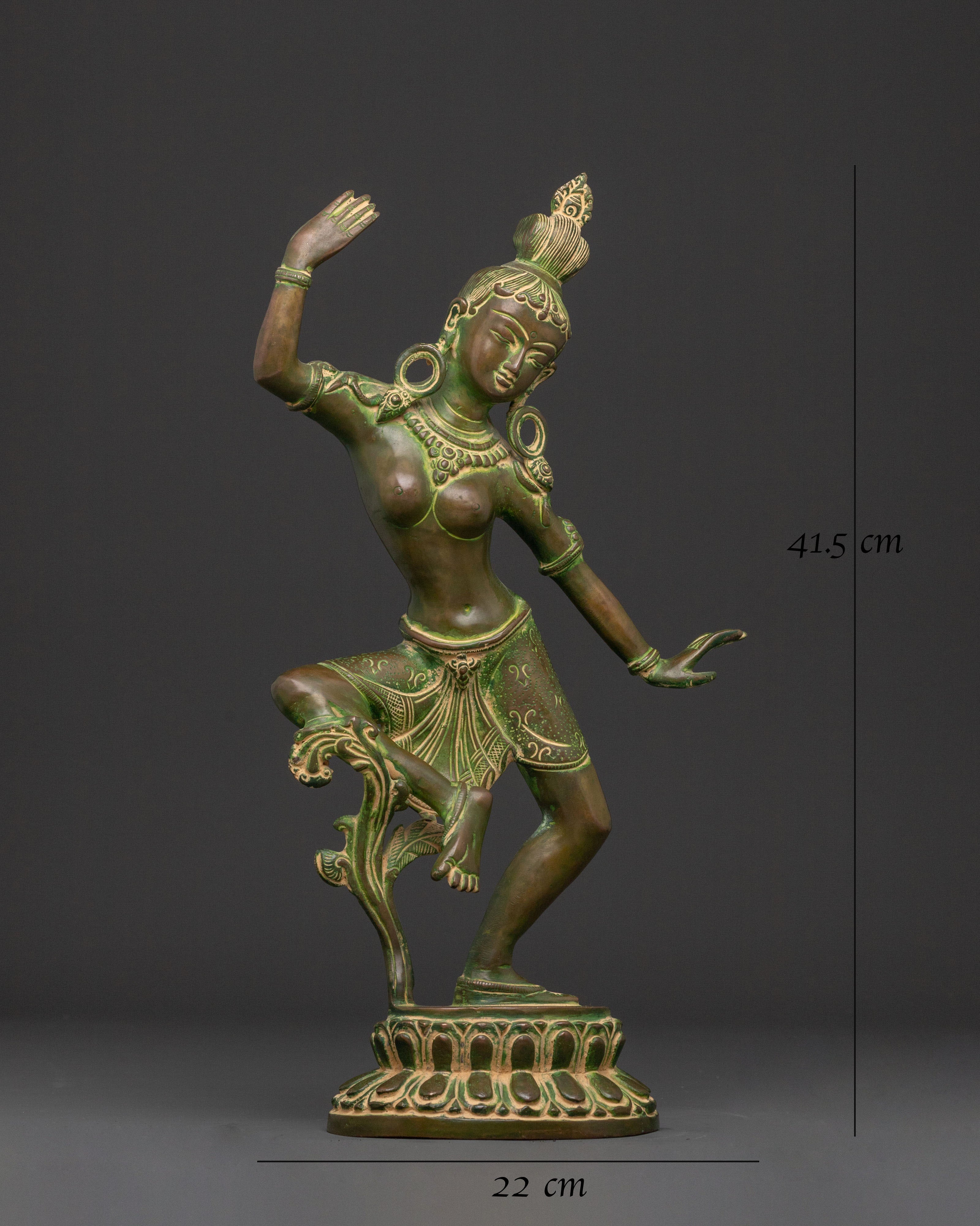 Goddess Parbati Divine Statue with Antique Finish